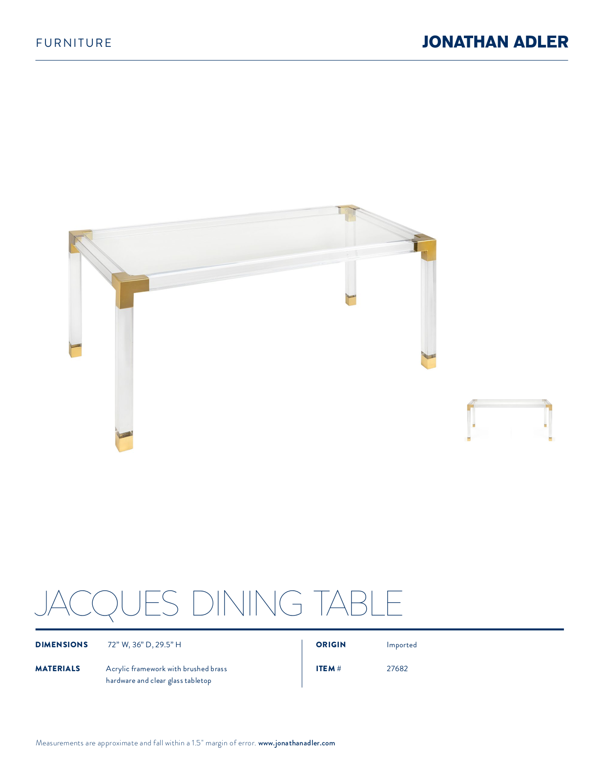Jonathan Adler ICXK1202 Specifications - ManualMachine.com