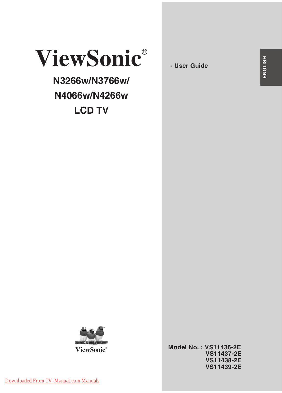 ViewSonic N3266w, N3766w, N4266w, N4066w User Manual