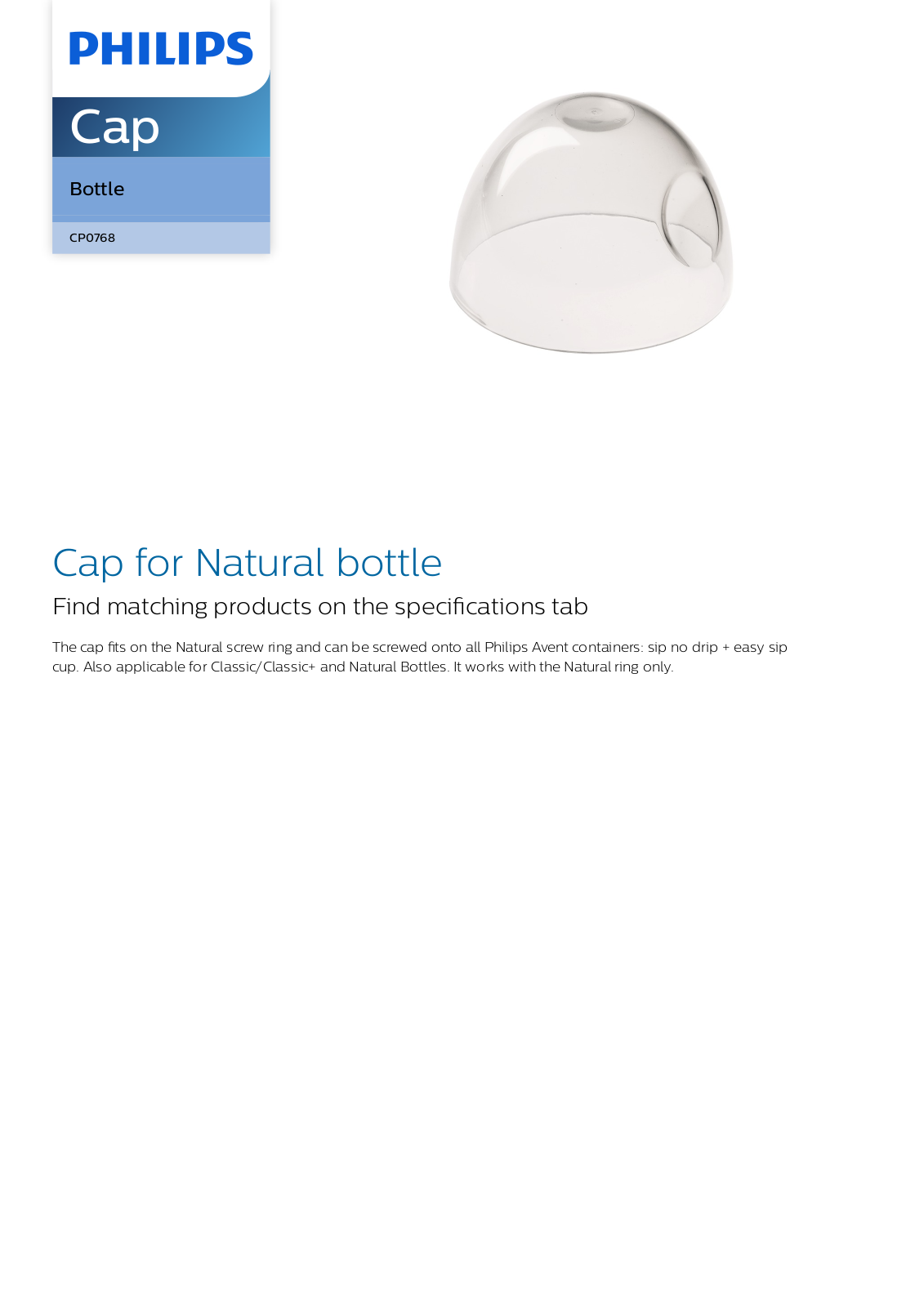 Philips CP0768/01 leaflet - ManualMachine.com