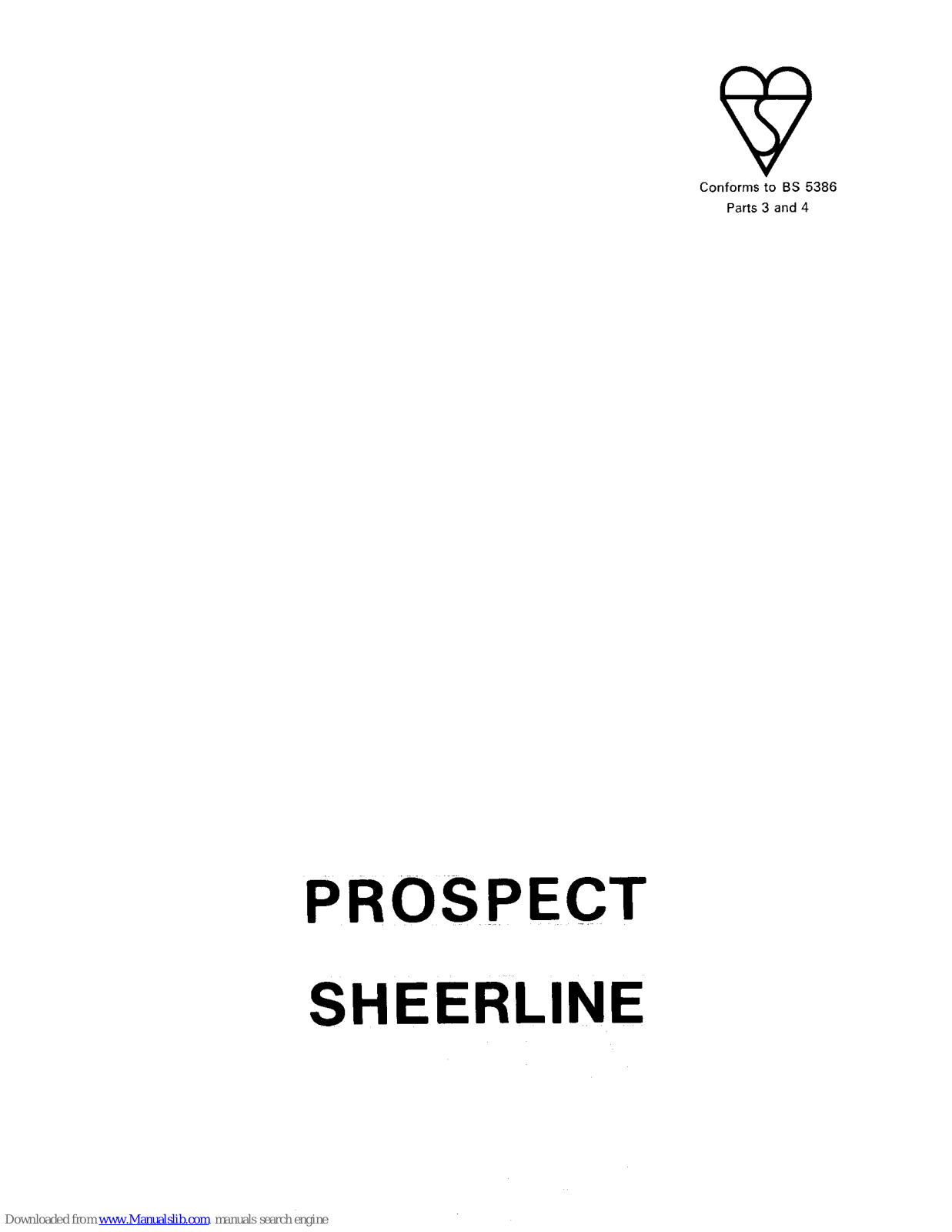 Parkinson Cowan PROSPECT SHEERLINE D1260AO, PROSPECT SHEERLINE D12602BO User Manual