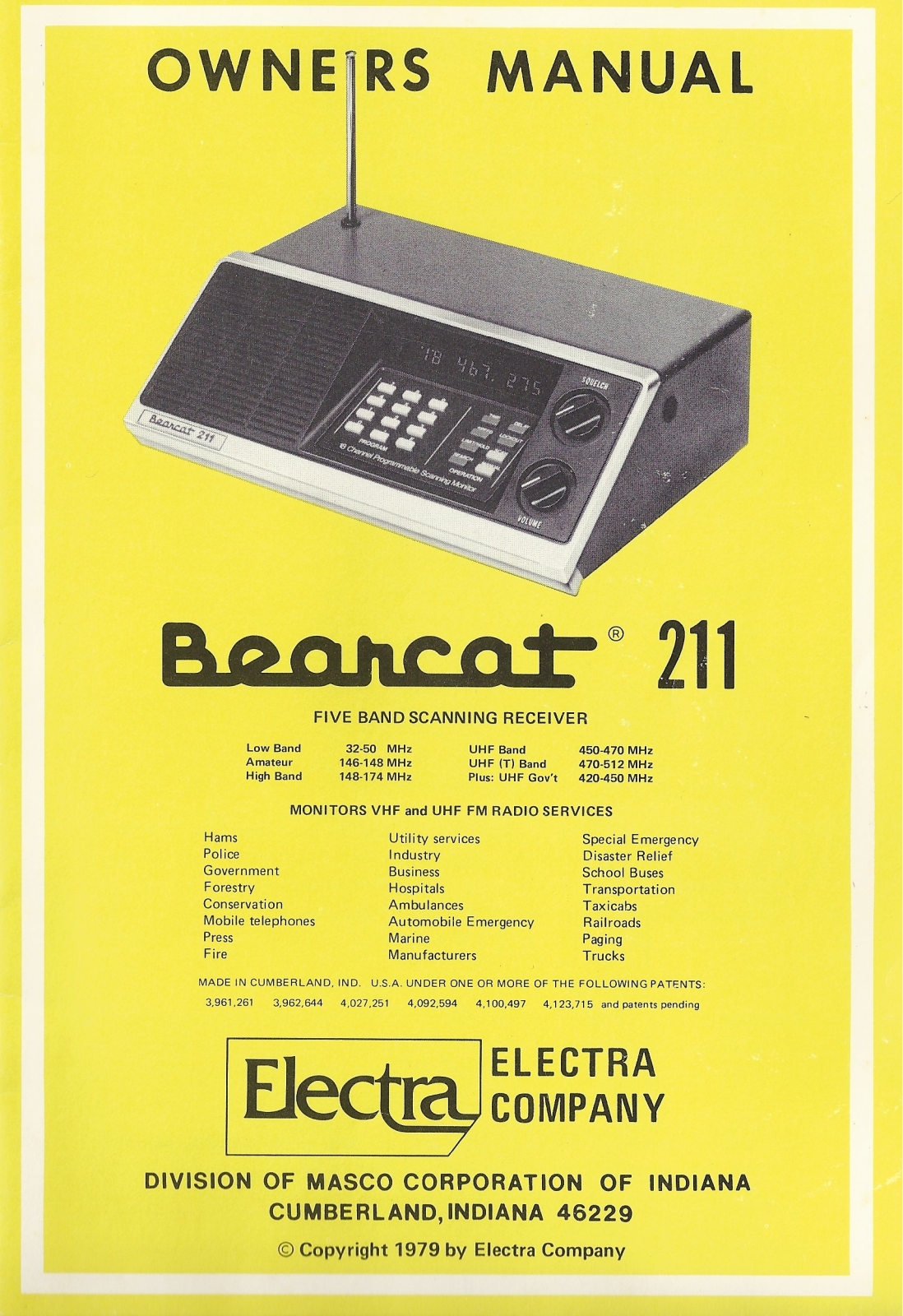 Bearcat 211 User manual - ManualMachine.com