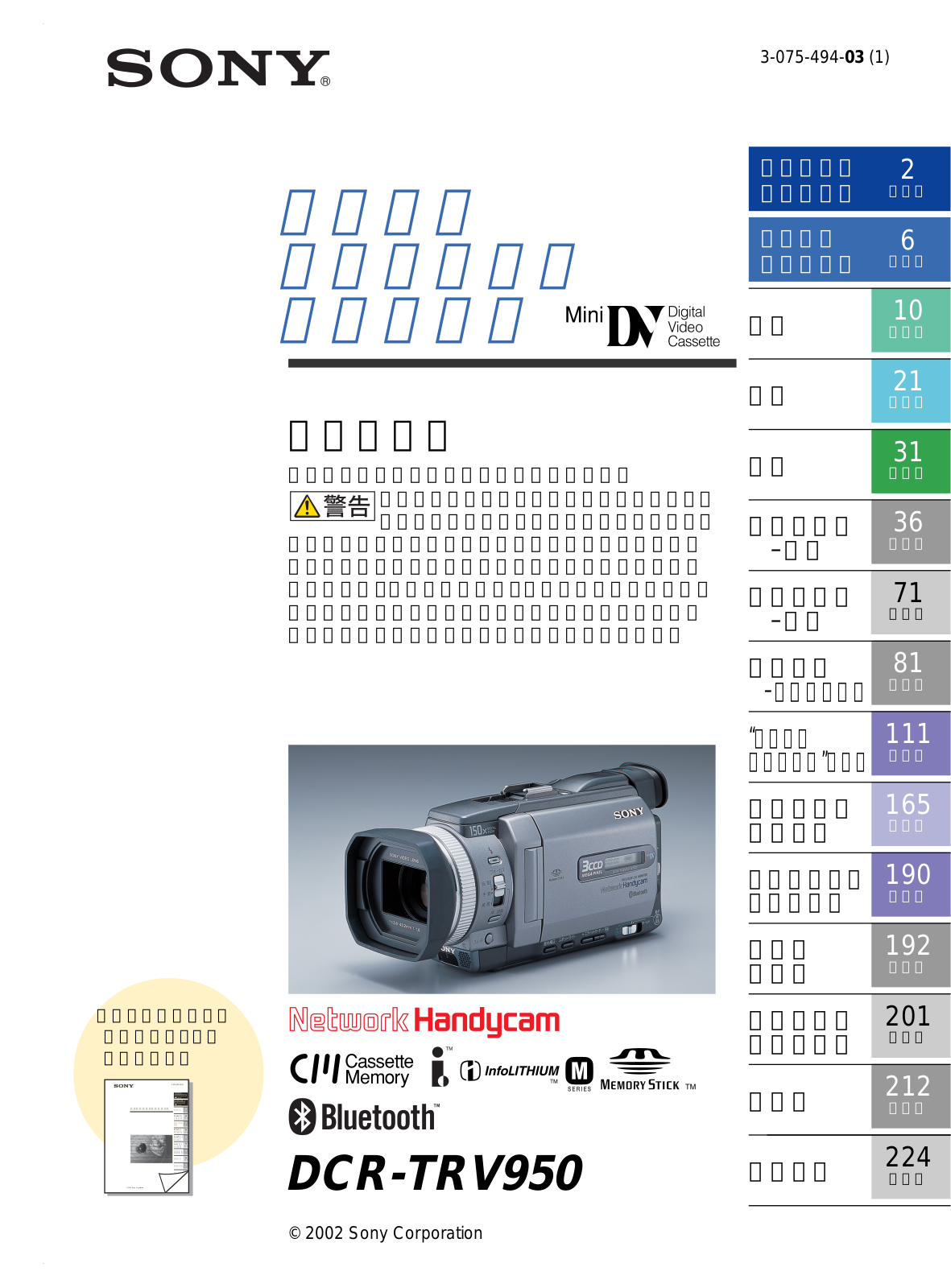 Sony DCR-TRV950 User Manual