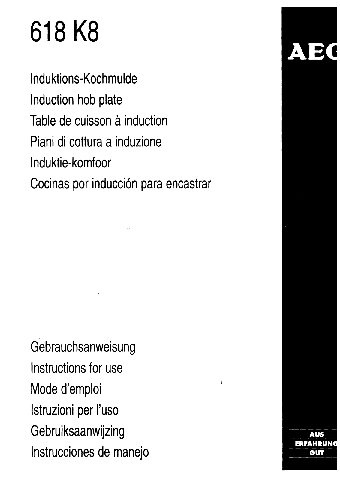 AEG 618K8-BN/EX User Manual