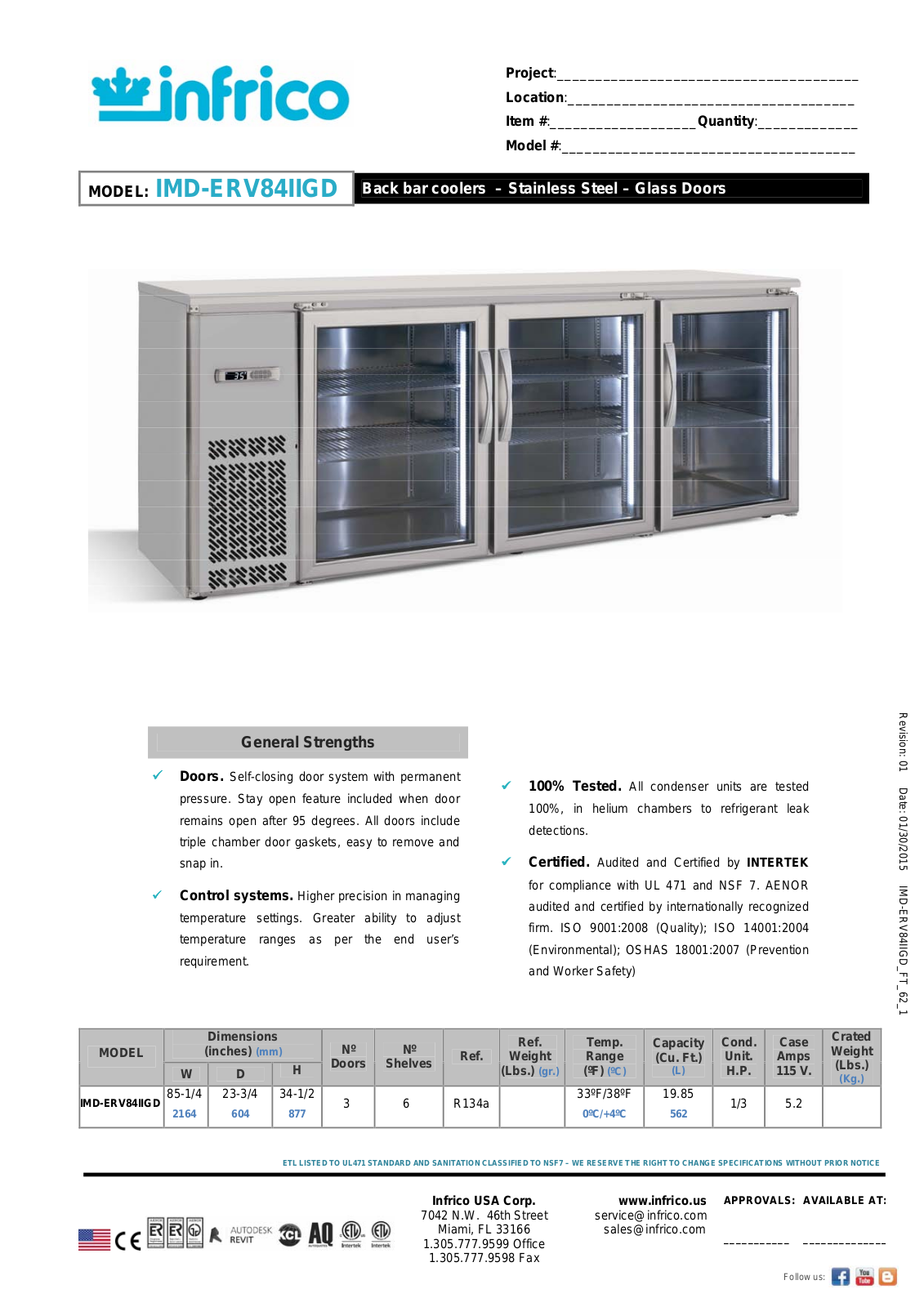 Infrico IMD-ERV84IIGD User Manual