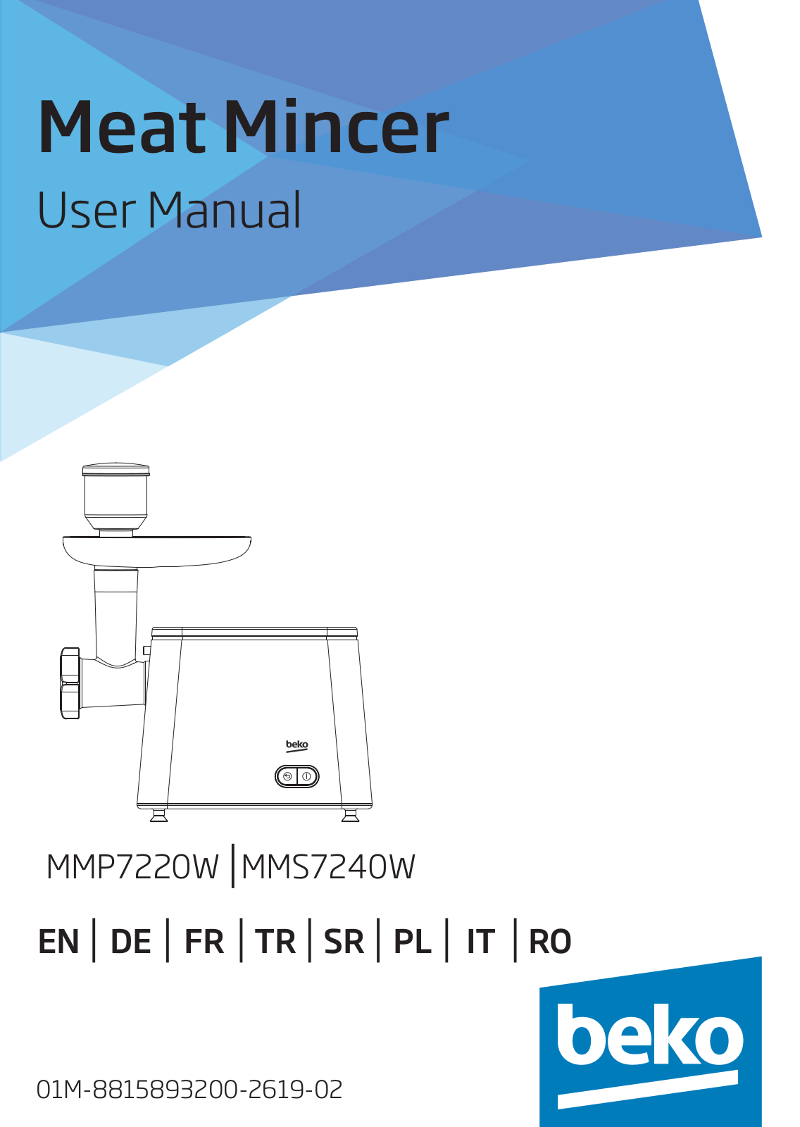 Beko MMS7240W User manual