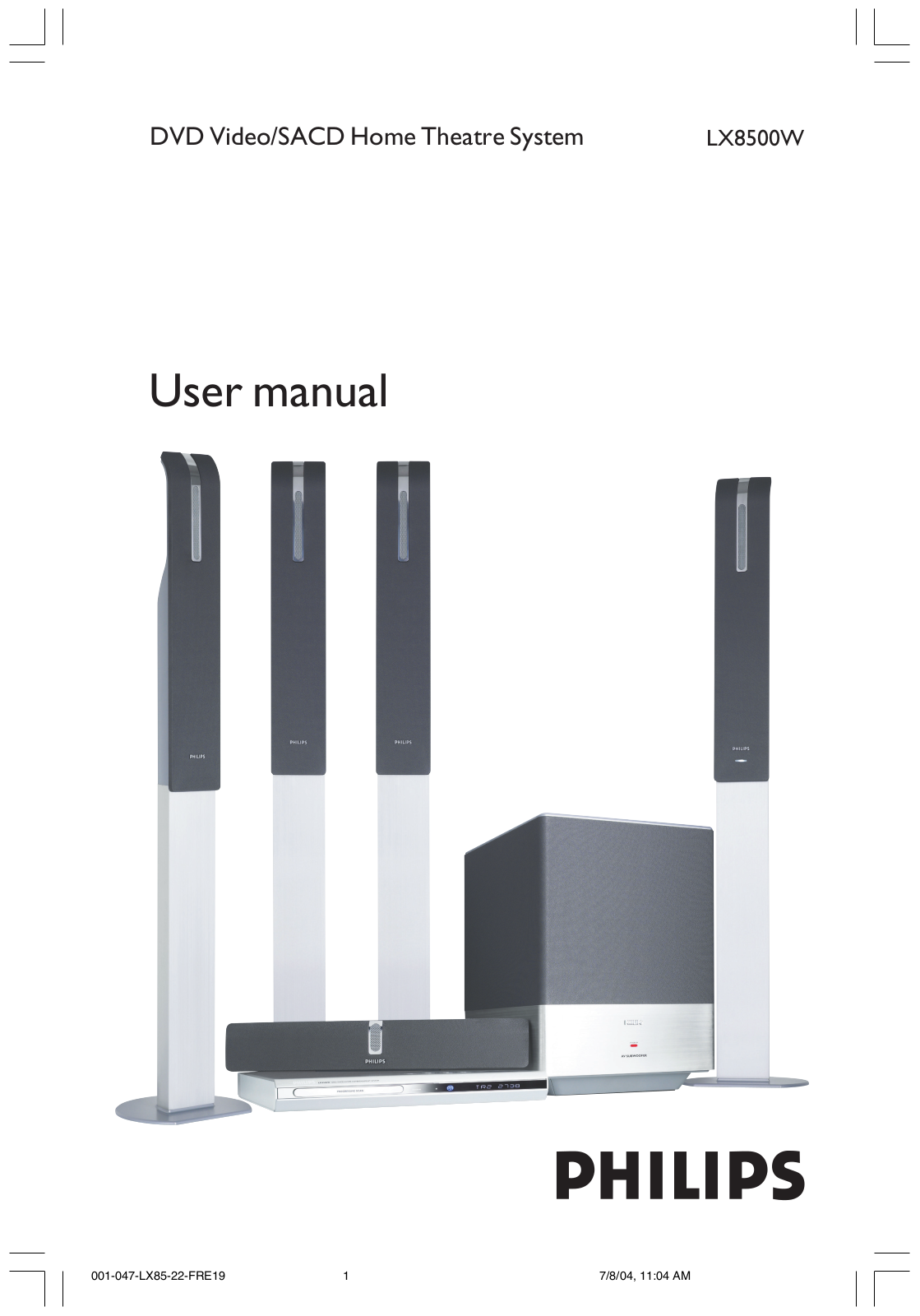 PHILIPS LX8500 User Manual