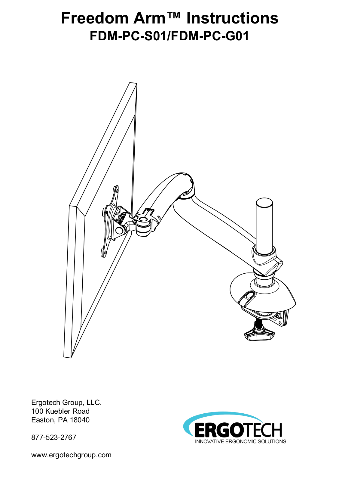 Ergotech FDM-PC-G01 User Manual