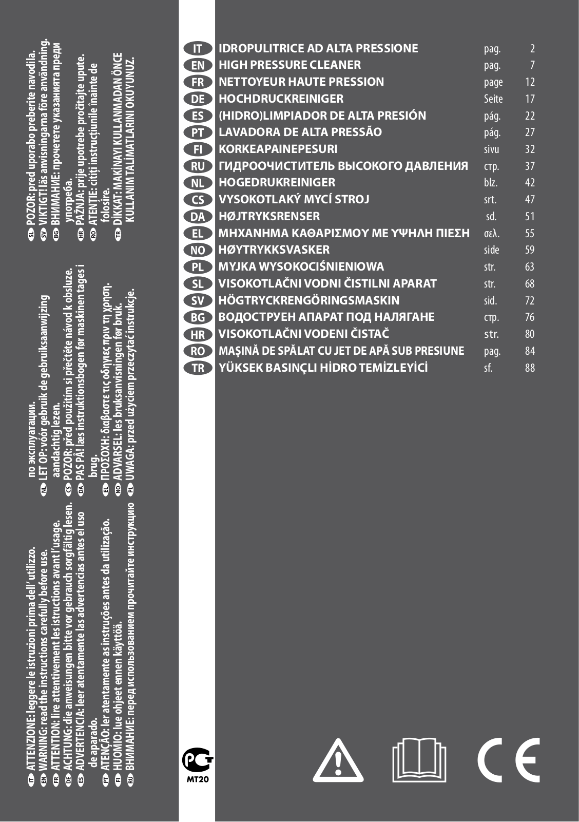 Lavor Tempesta 24, Army, Tormenta 28 User Manual