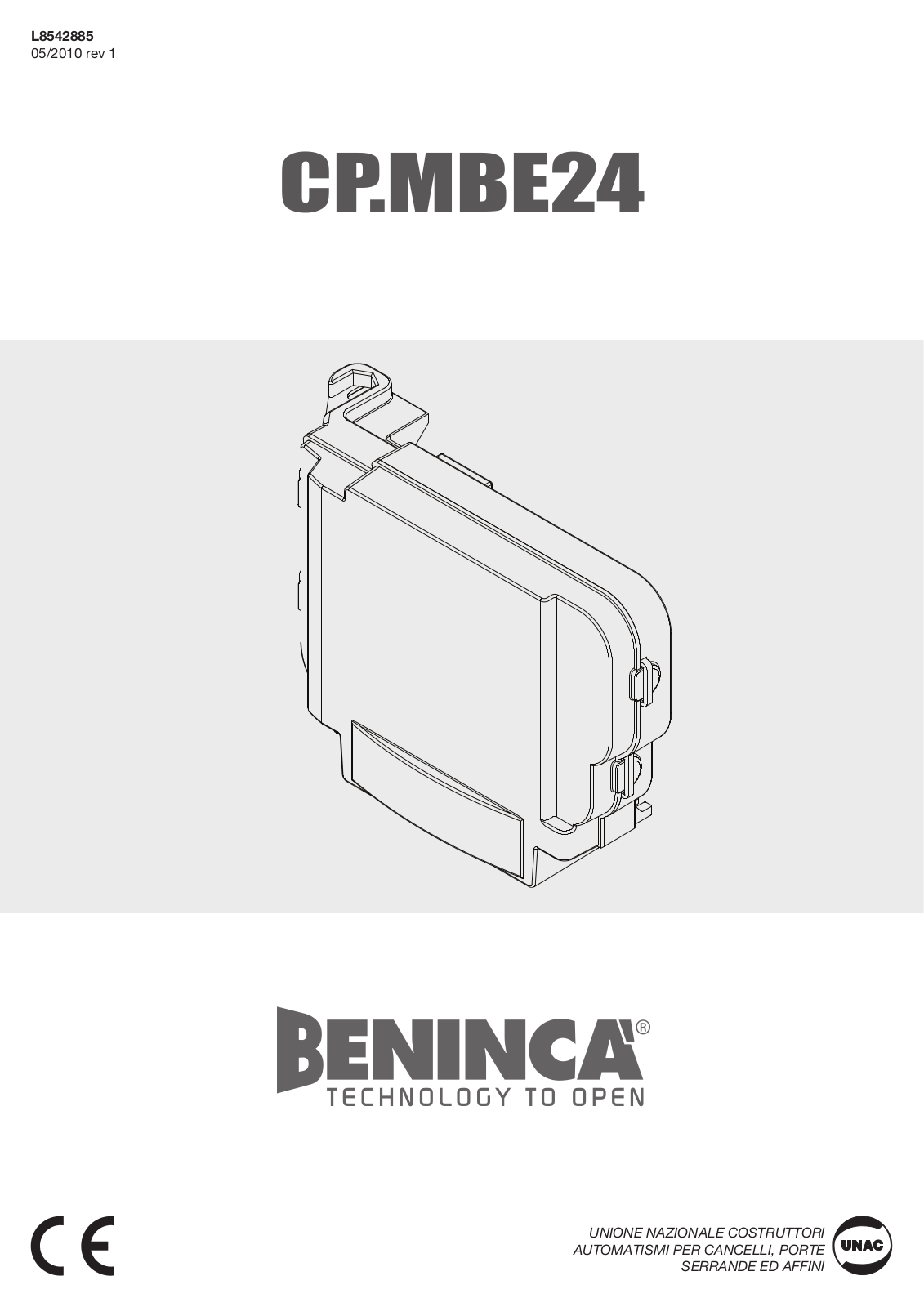 Beninca CPMBE24 User Manual