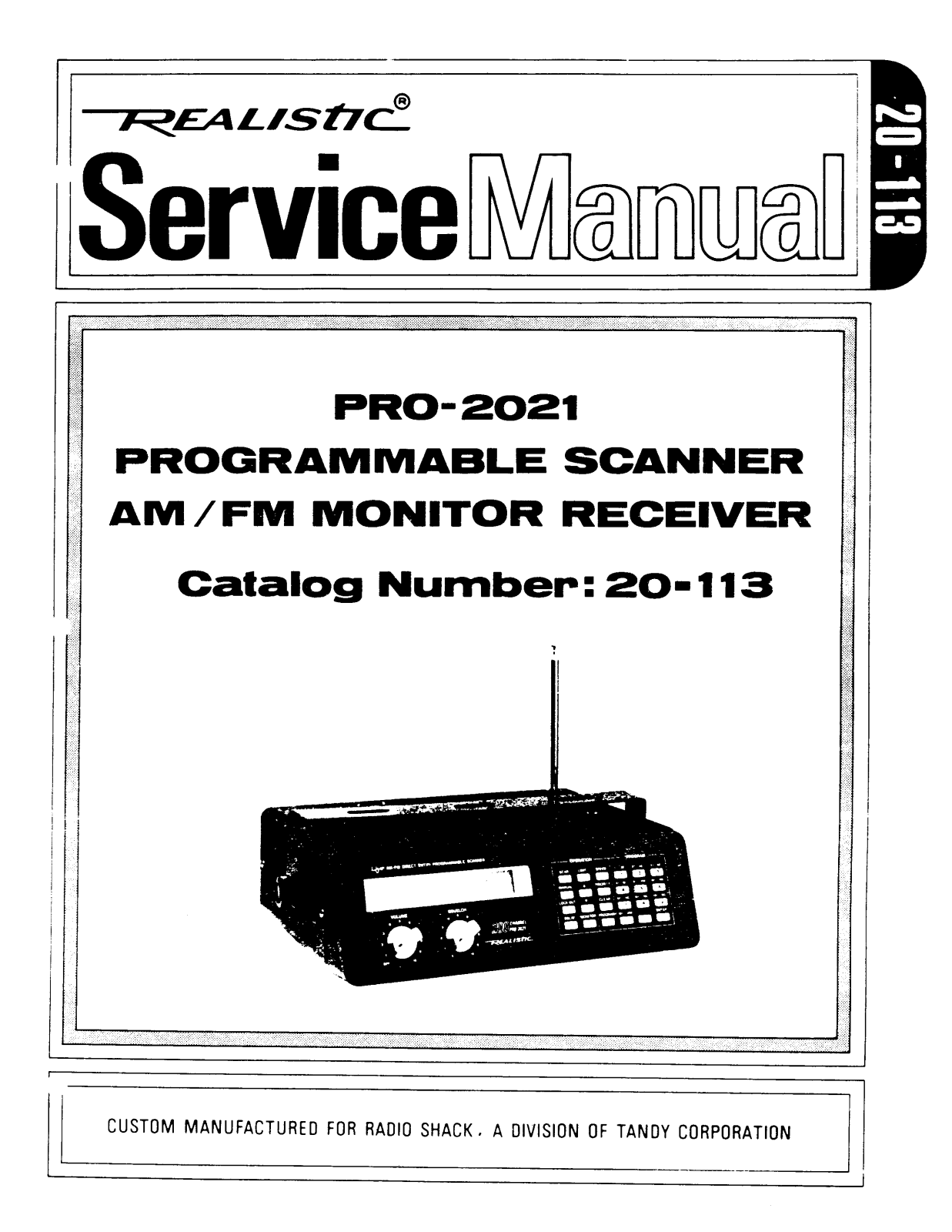 Realistic 20-113 User Manual