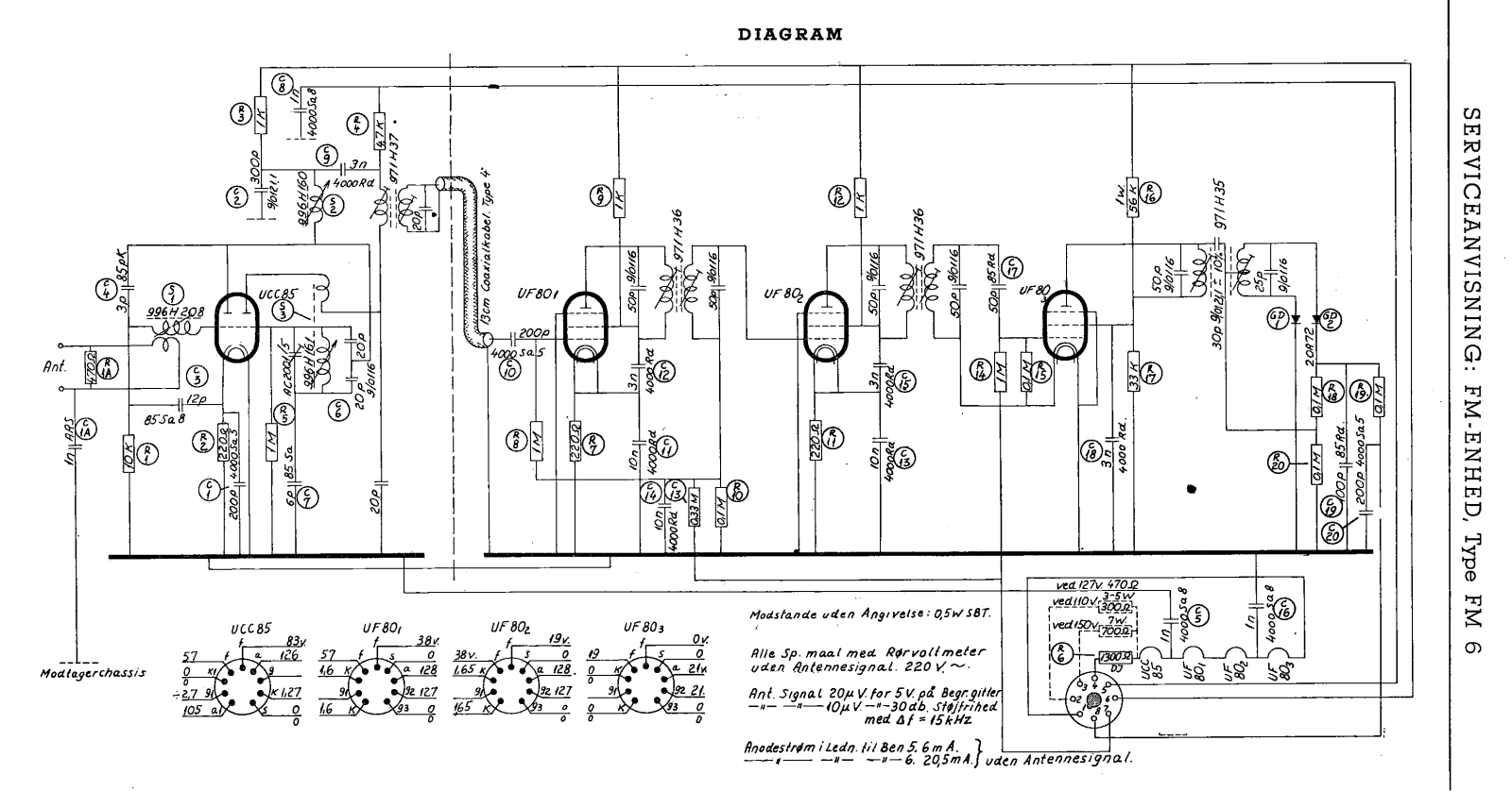 Bang Olufsen FM-6-1954 Schematic