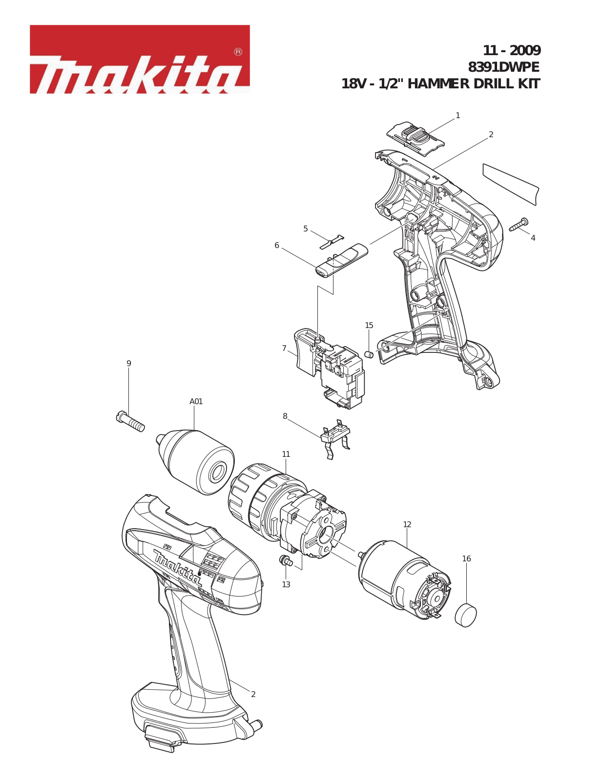 Makita 8391DWPE User Manual