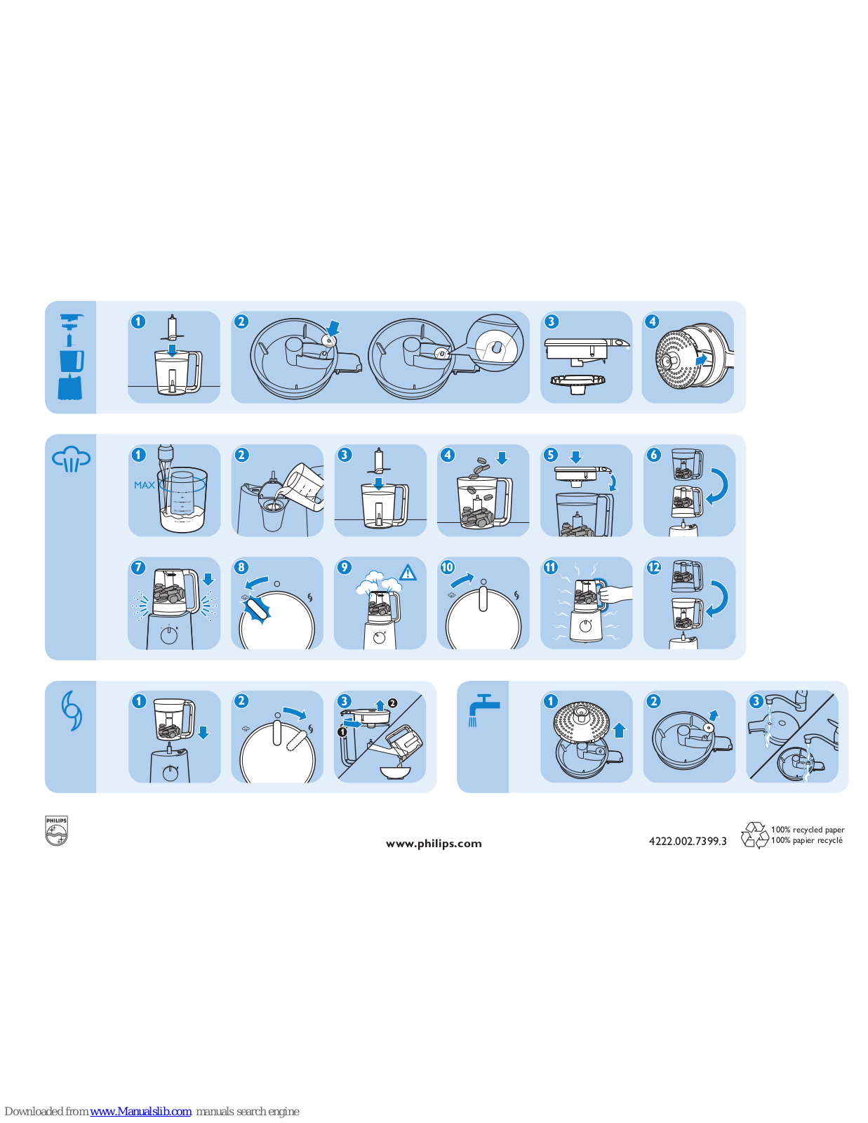 Philips SCF870/21, SCF870/20, SCF870/22 Quick Start Manual - ManualMachine.com
