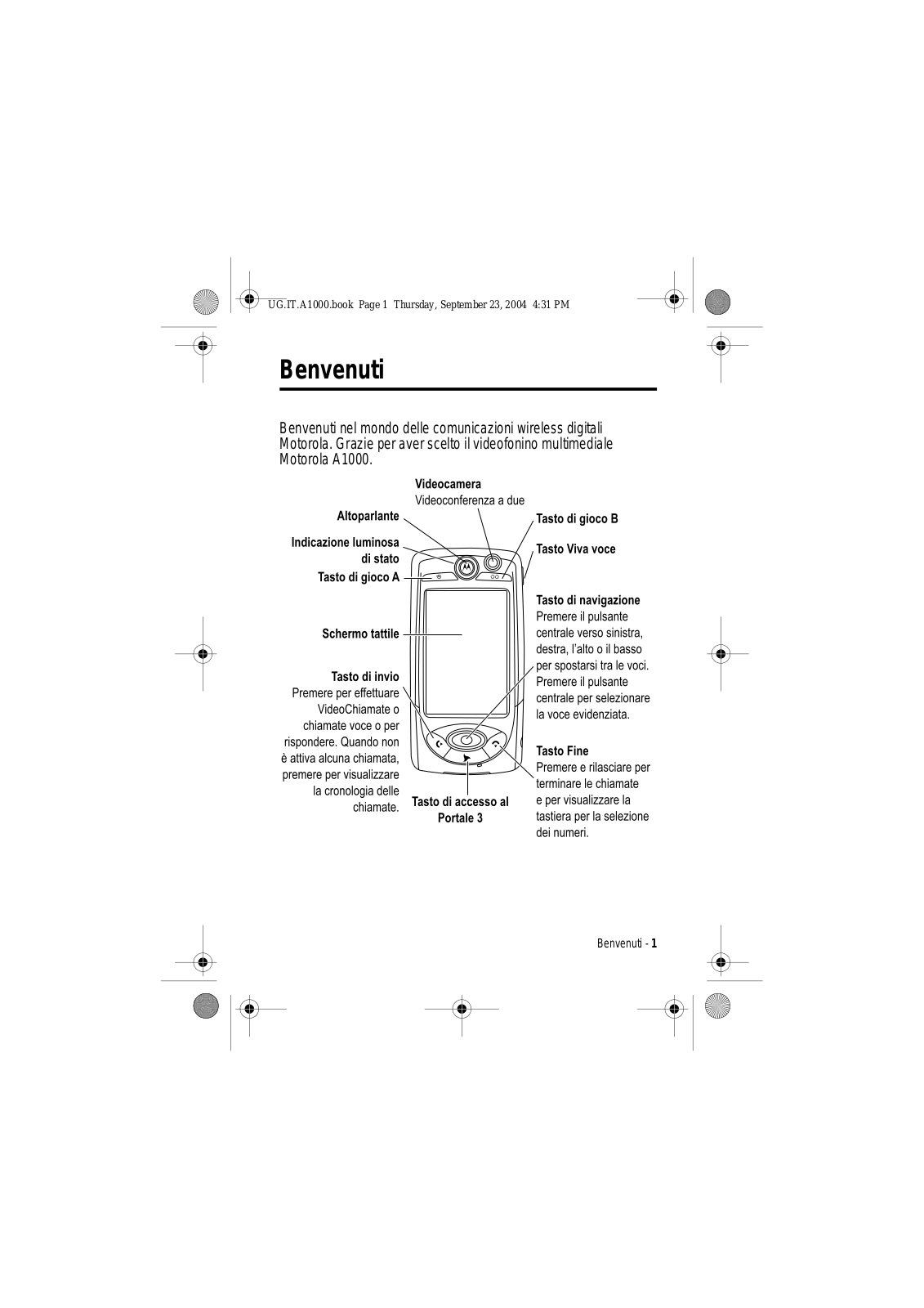 Motorola A1000 User Manual