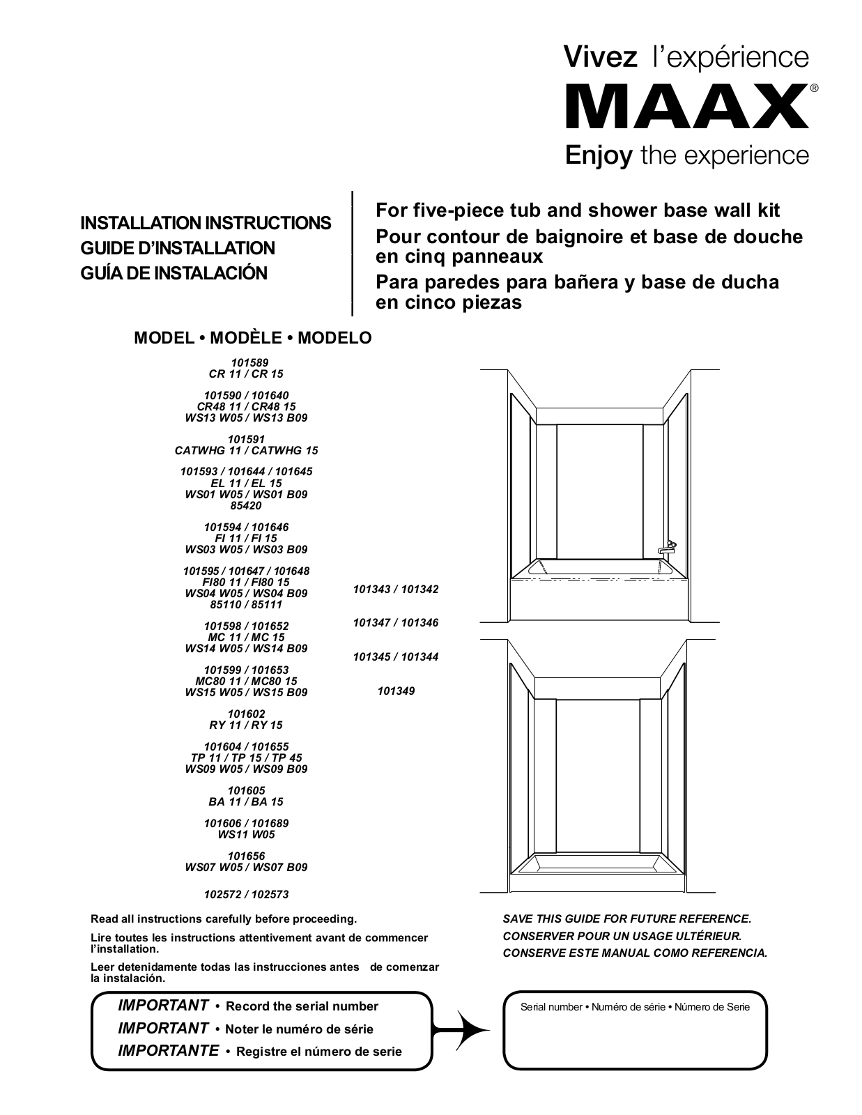 MAAX 59 PANAMA User Manual