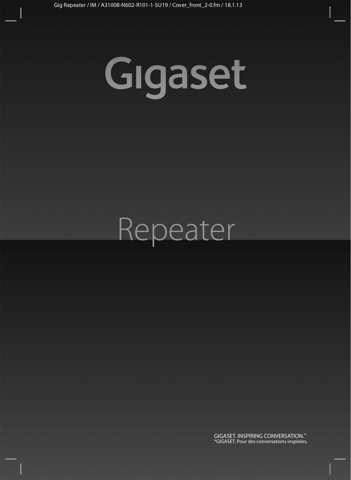 Gigaset Repeater User Manual