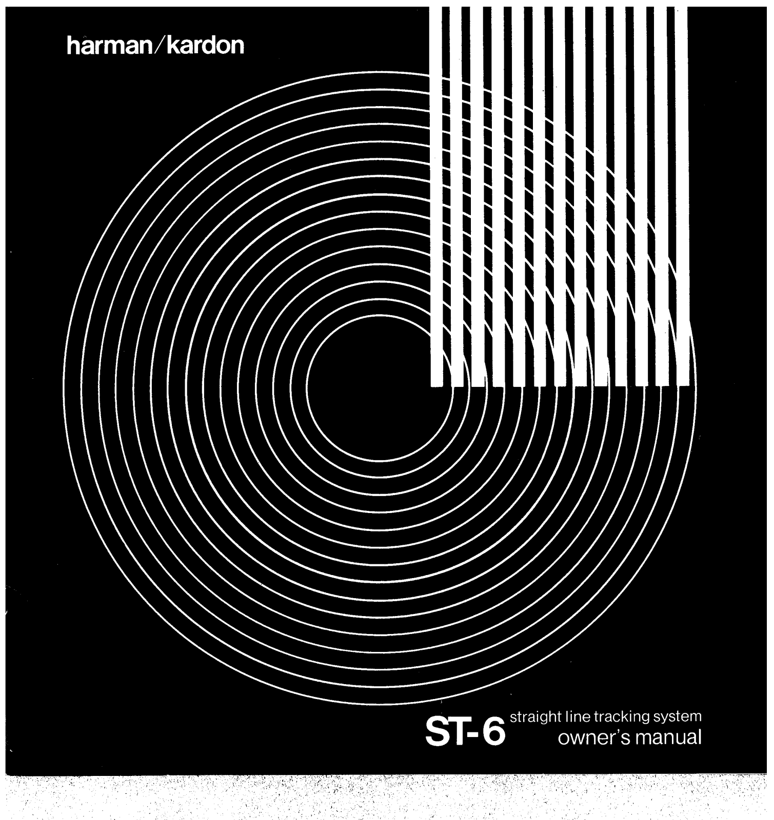 Harman Kardon ST-6 Owners manual