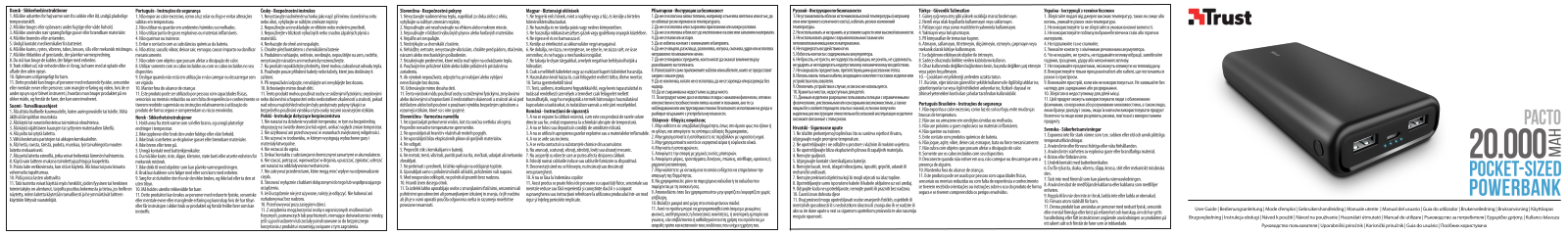 Trust Pacto Powerbank User manual