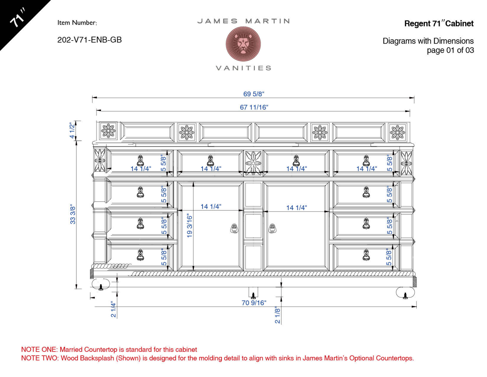 James Martin 202V71ENBGB Diagram