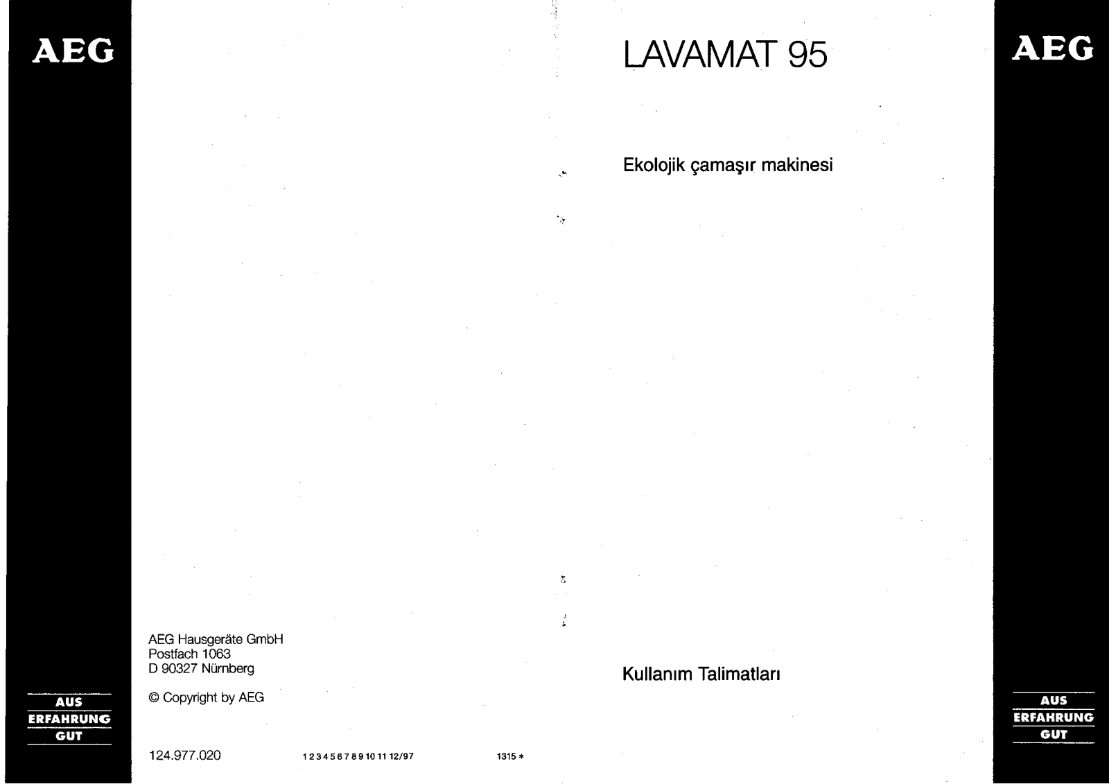 AEG LAV95 User Manual