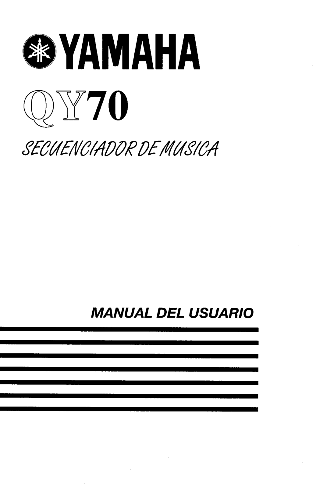 Yamaha QY70 User Manual