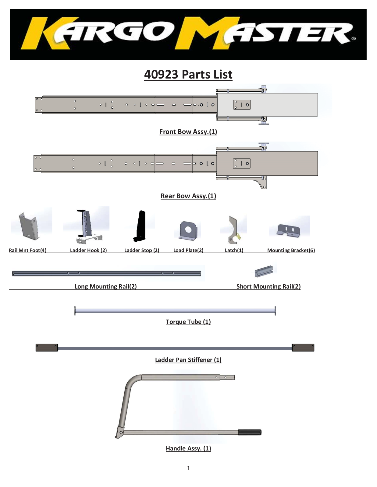 Kargo Master 40923 User Manual