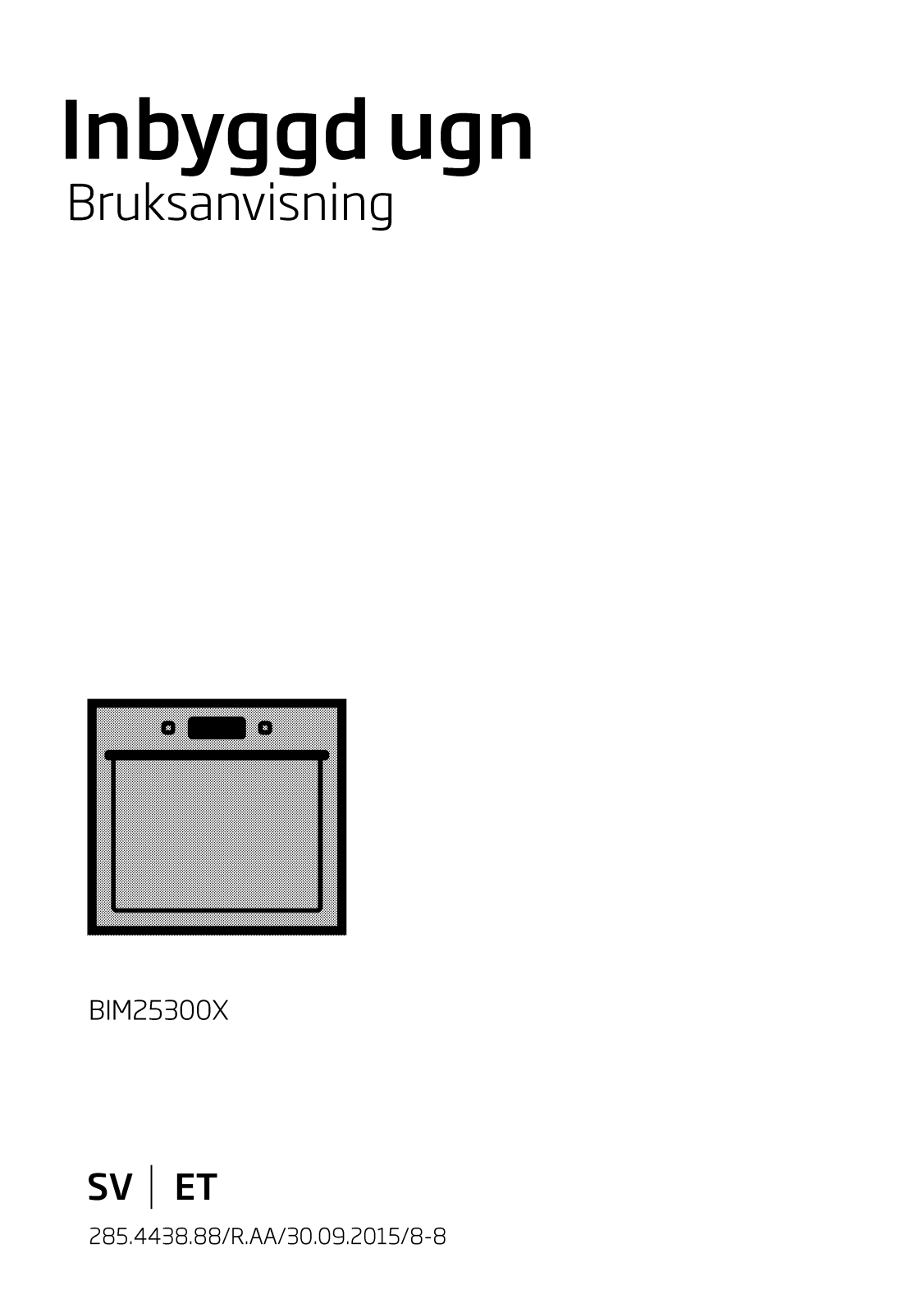 Beko BIM25300X User manual