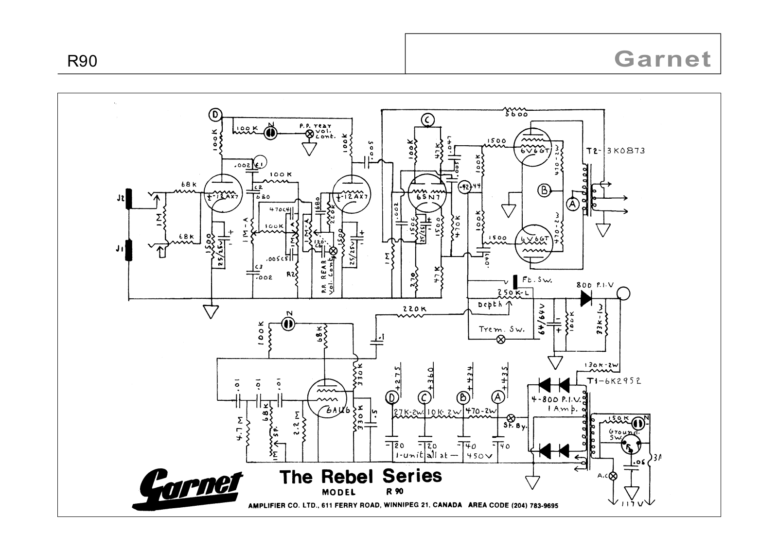 Garnet r90 schematic