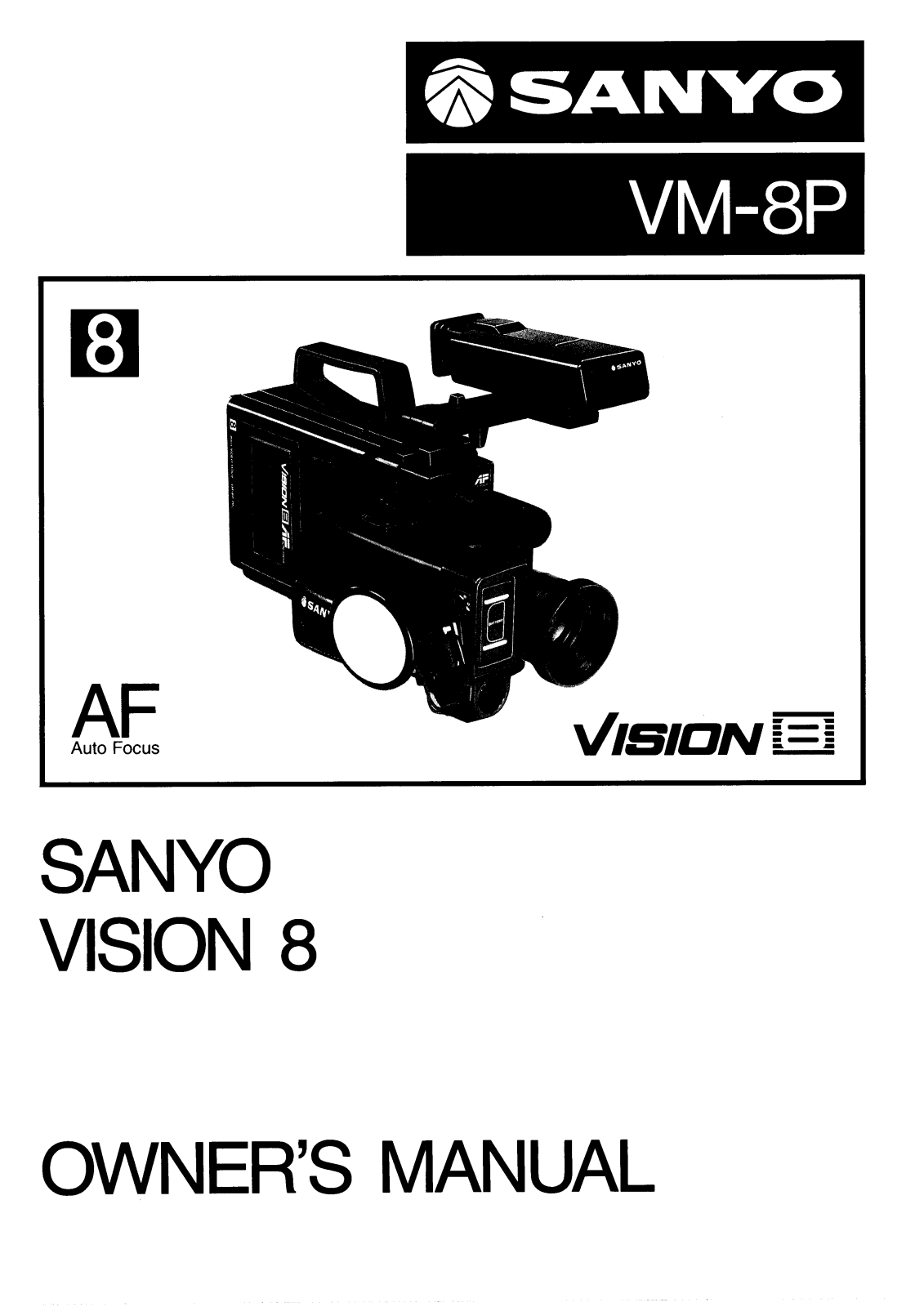 SANYO VM-8P User Manual