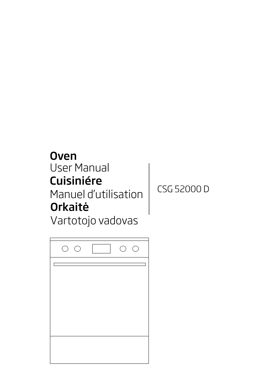 Beko CSG52000D User manual