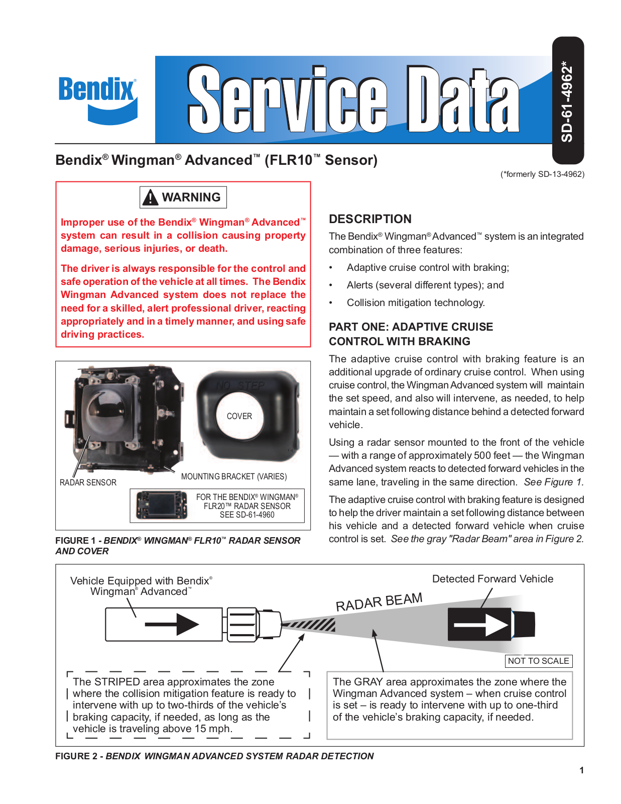 BENDIX SD-61-4962 User Manual