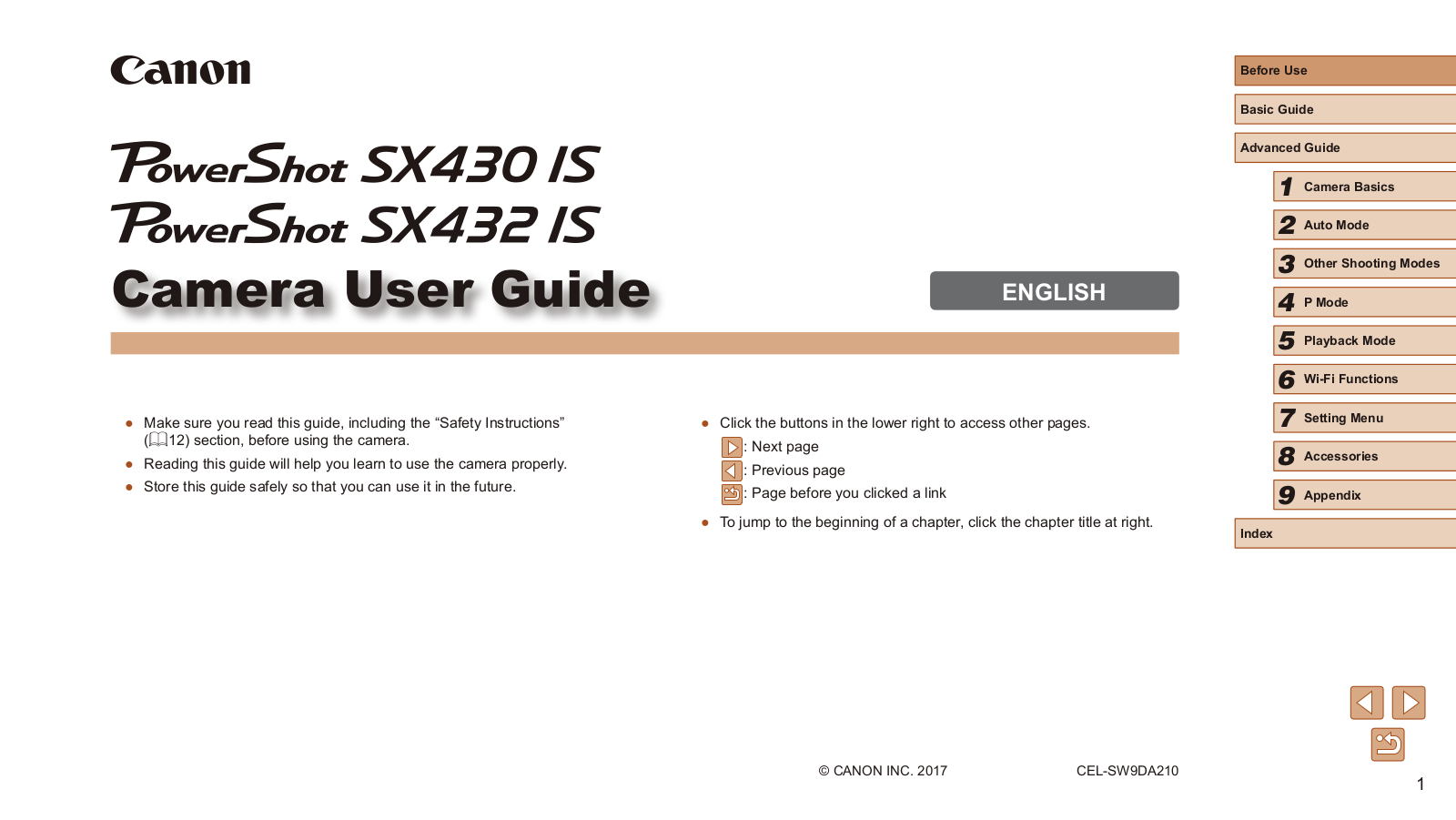 Canon SX430 IS User Guide