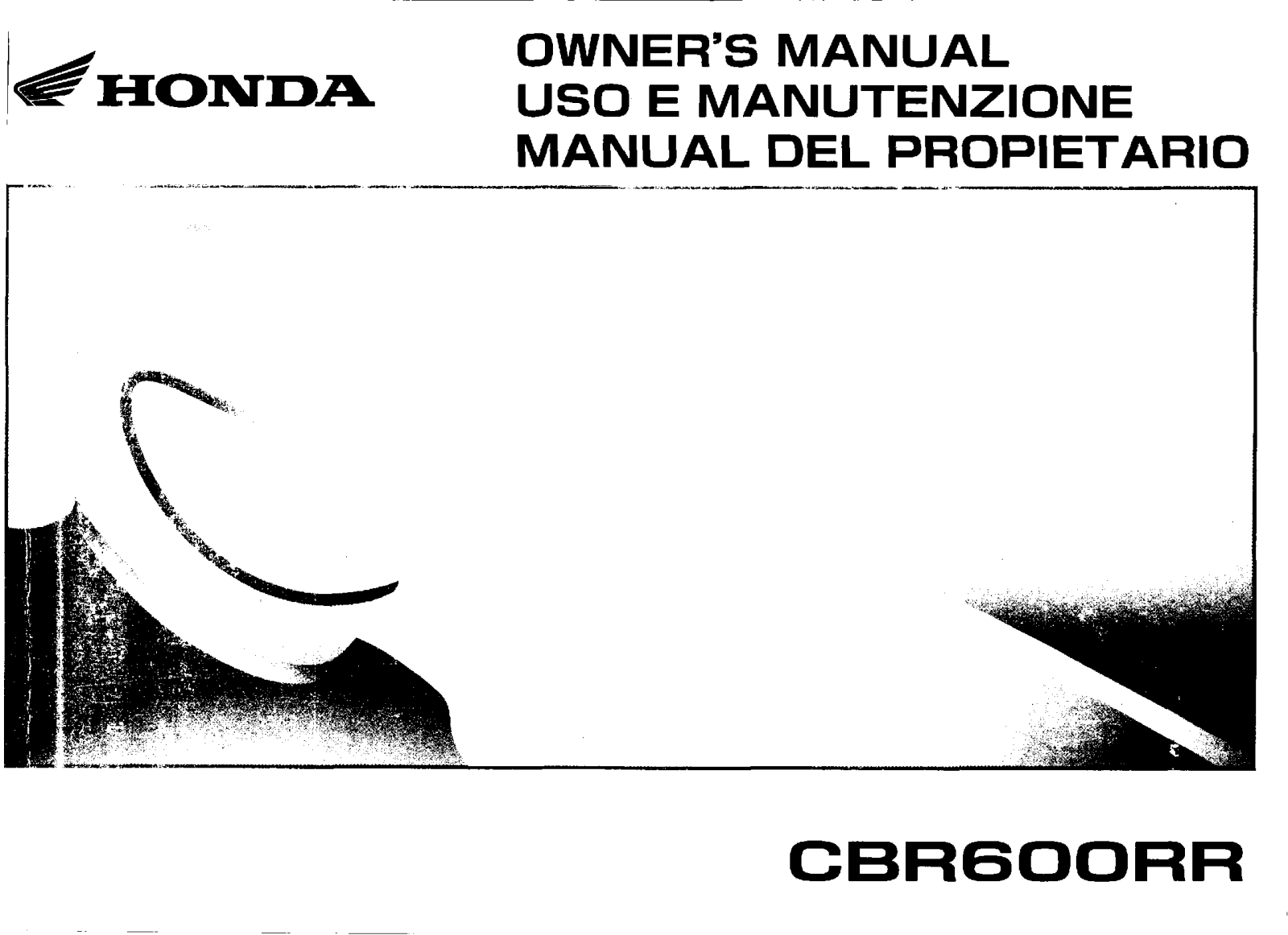 Honda CBR60066 2006 Owner's Manual