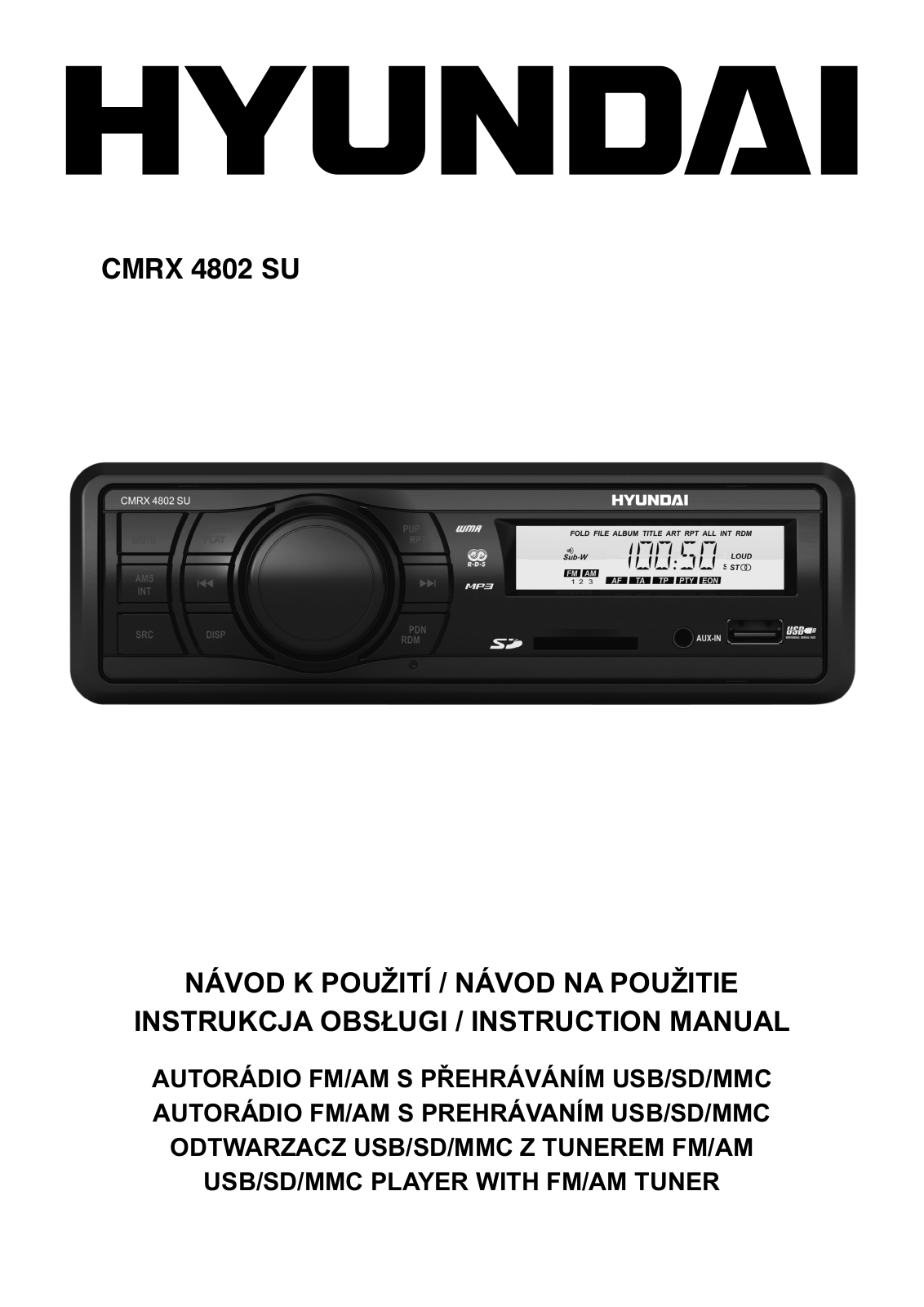 Hyundai CMRX 4802 SU User Manual