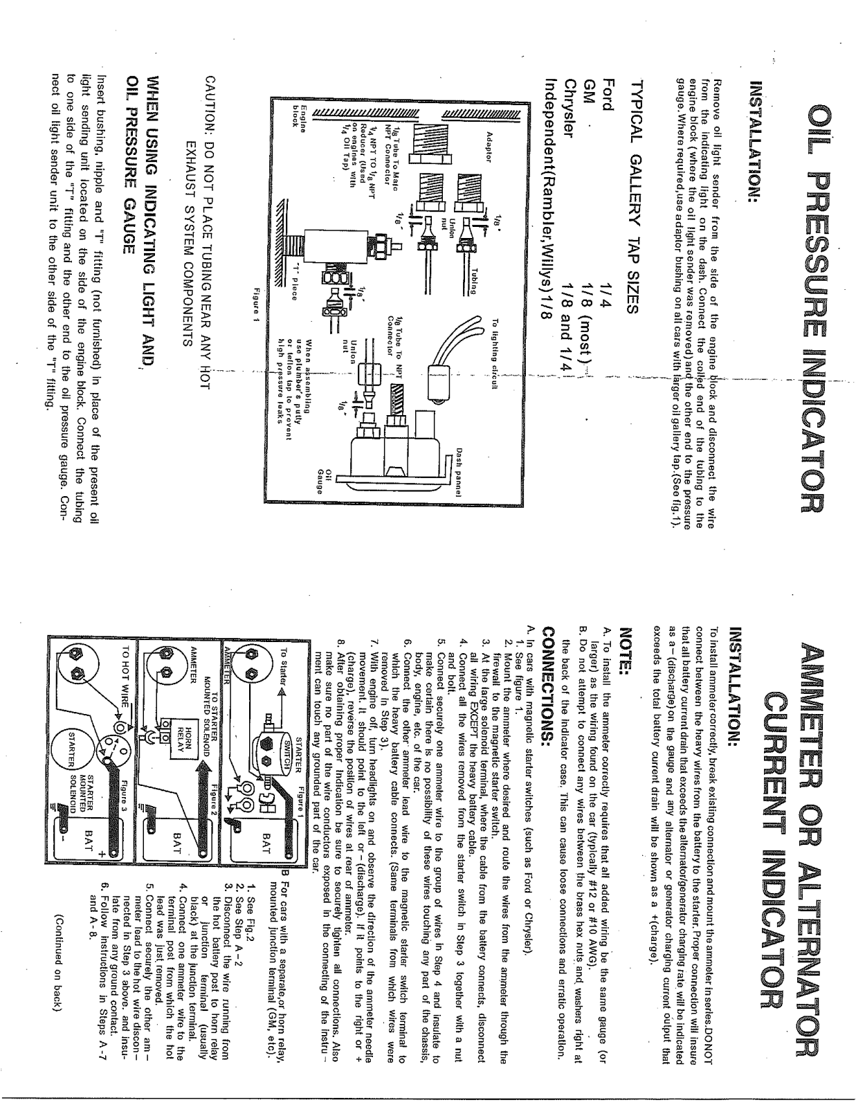 Harbor Freight Tools Mechanical Triple Auto Gauge Set Product manual