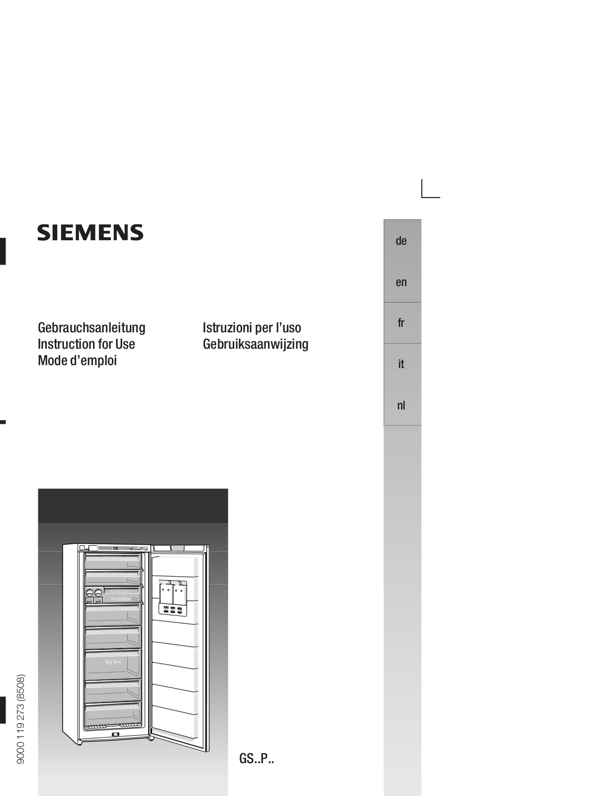 SIEMENS GS26P420 User Manual