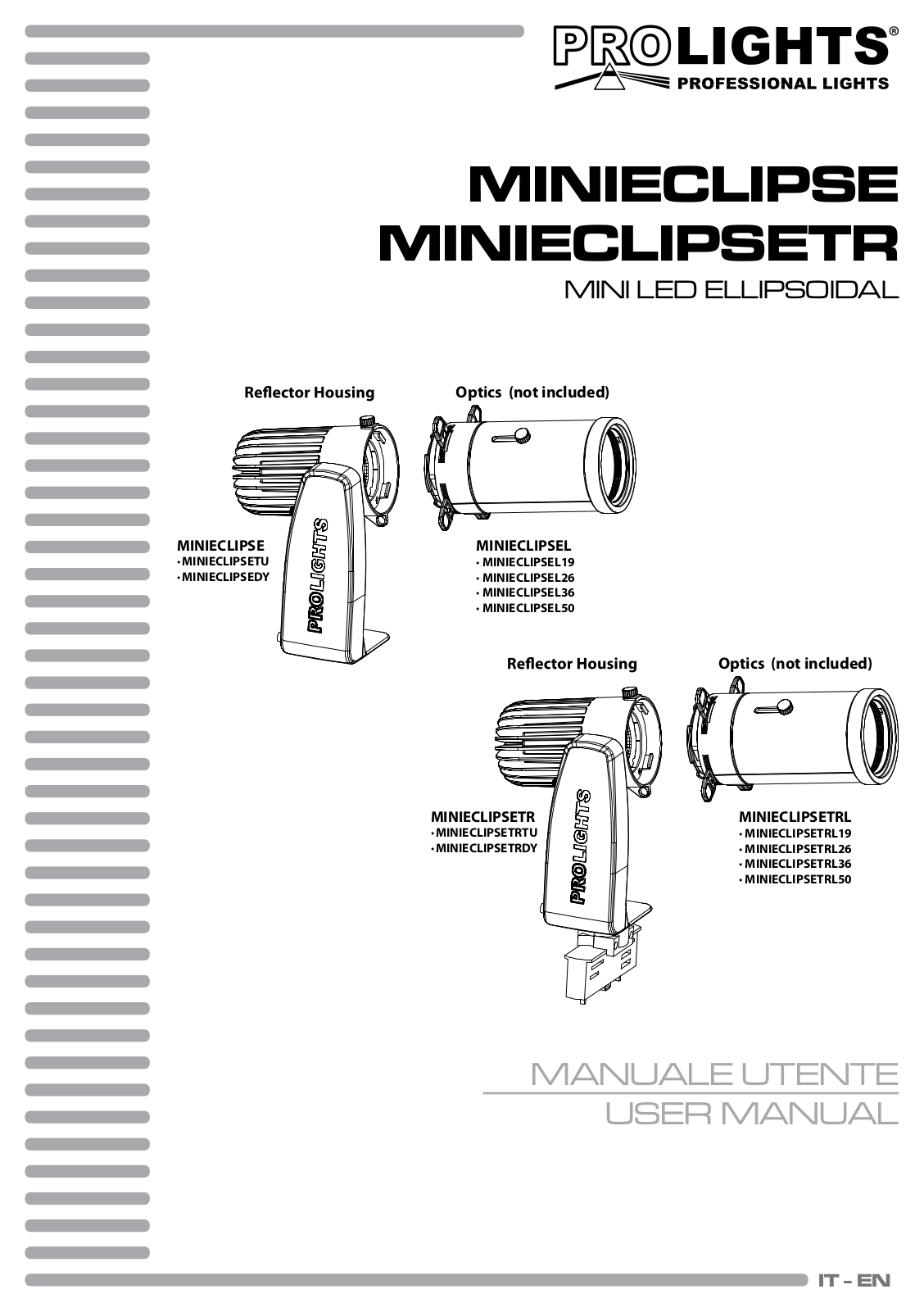ProLights MINIECLIPSE, MINIECLIPSETR User Manual - ManualMachine.com
