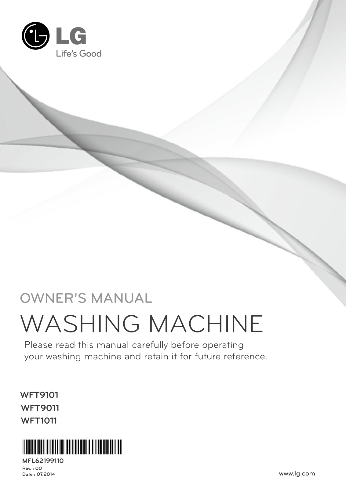 LG WFT9011 Instruction manual