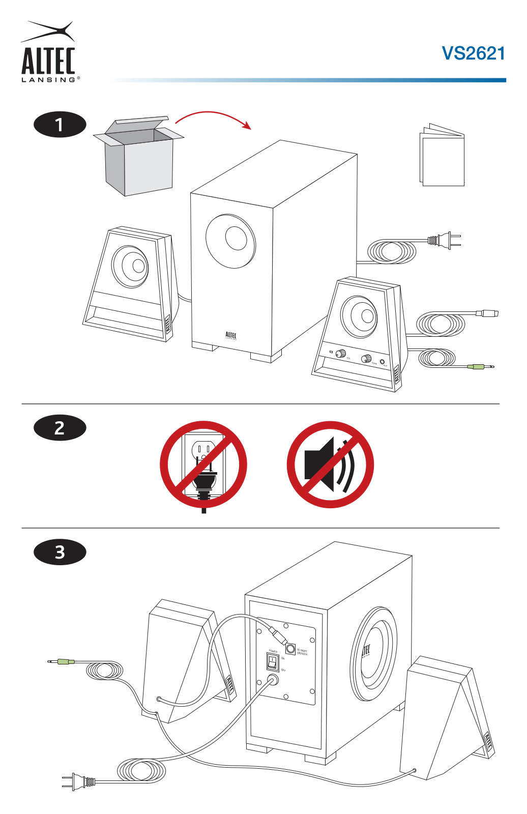 ALTEC LANSING VS2621 User Manual