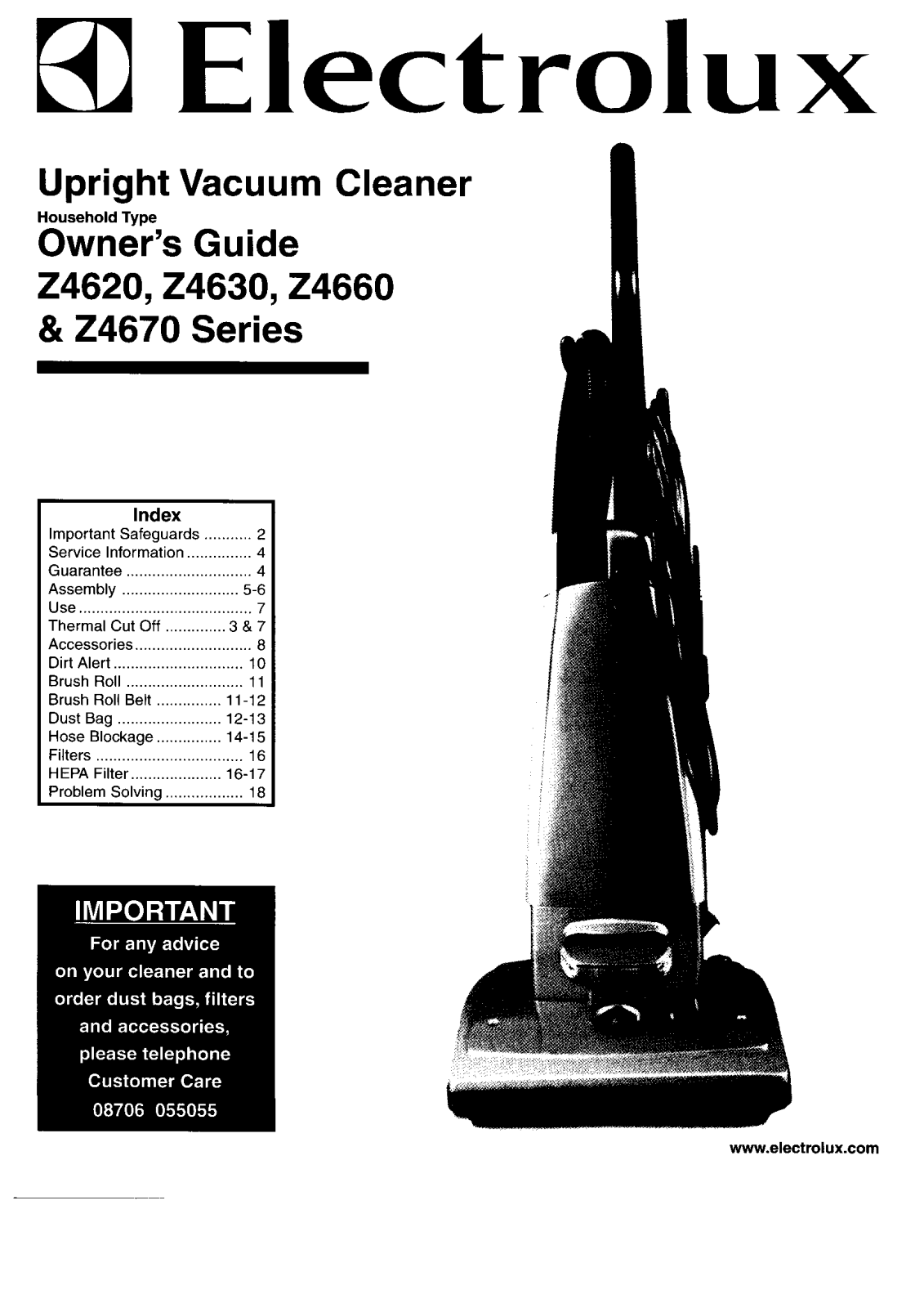AEG Z4623, Z4671, Z4622, Z4670 Manual