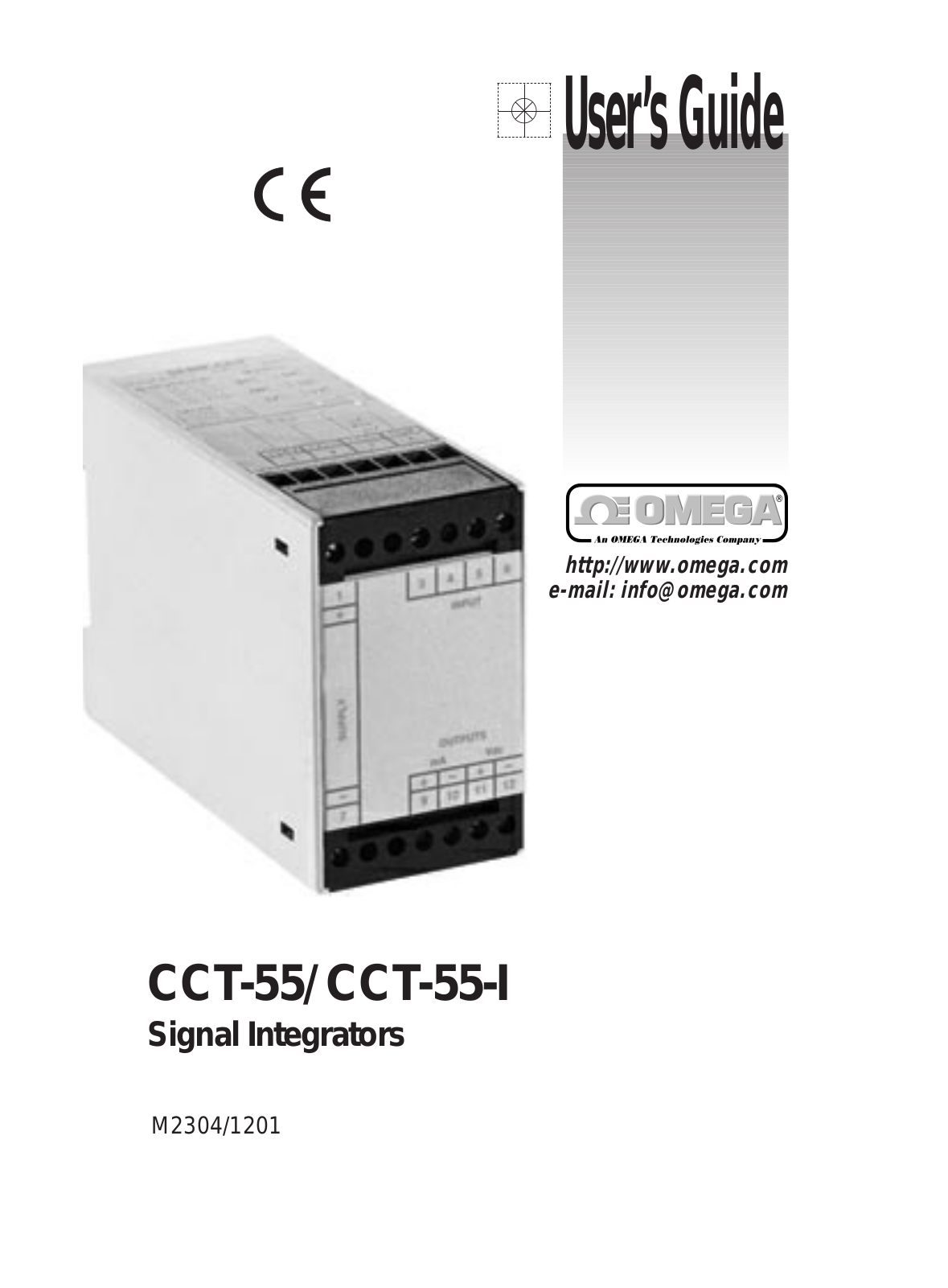 Omega Products CCT-55 Installation  Manual