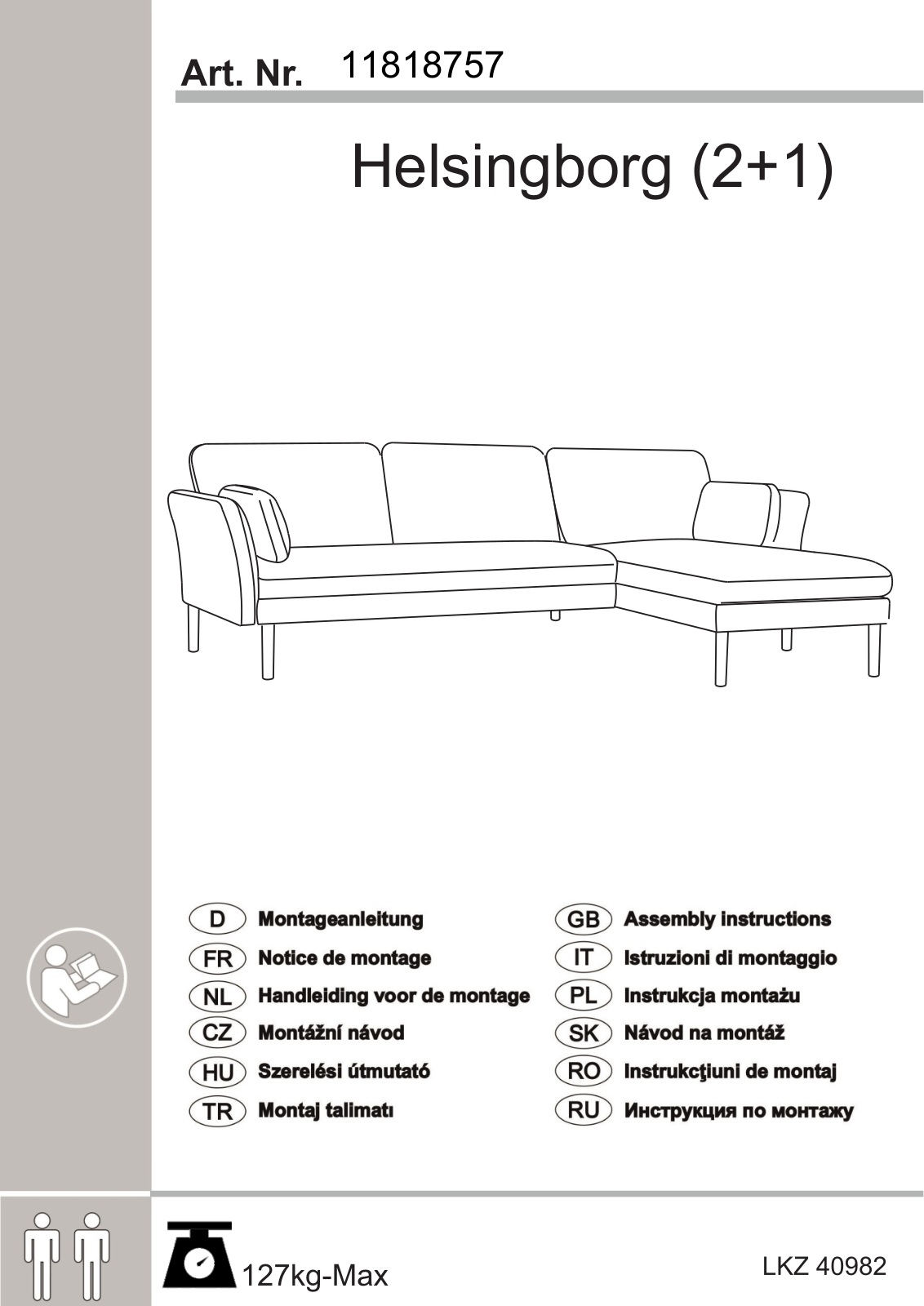 andas Helsingborg, 11818757 Assembly instructions