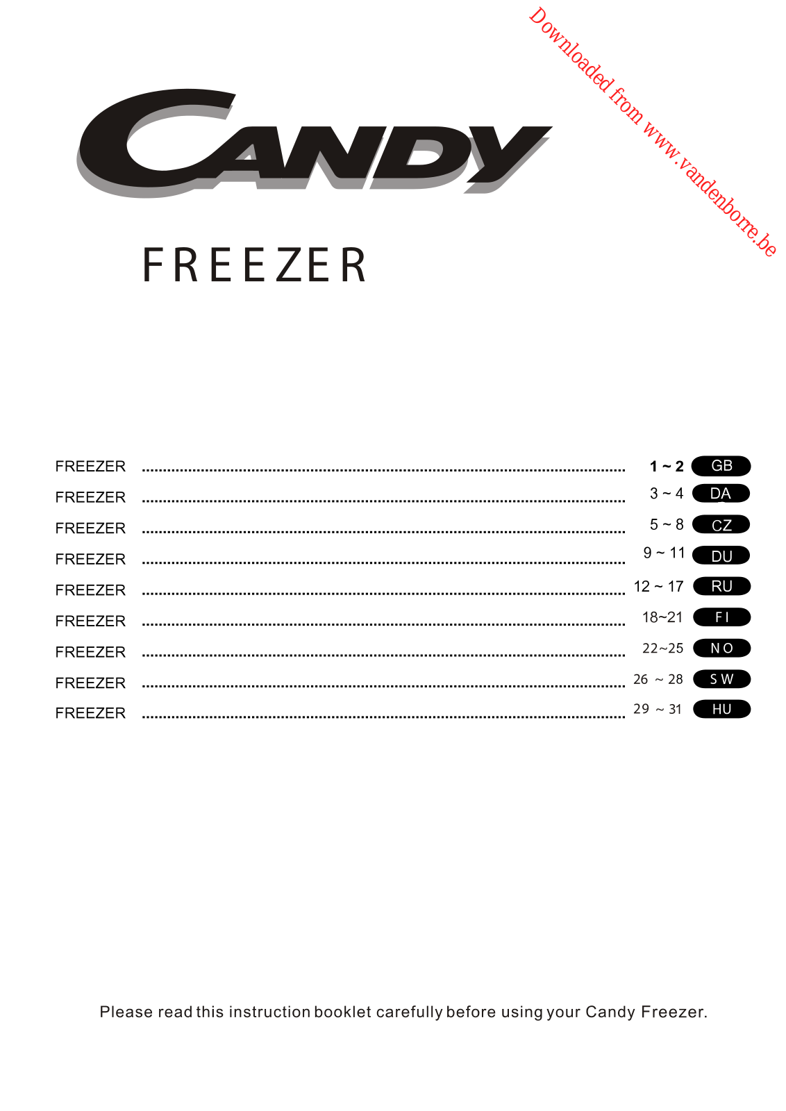 CANDY CCTUS 544 User Manual