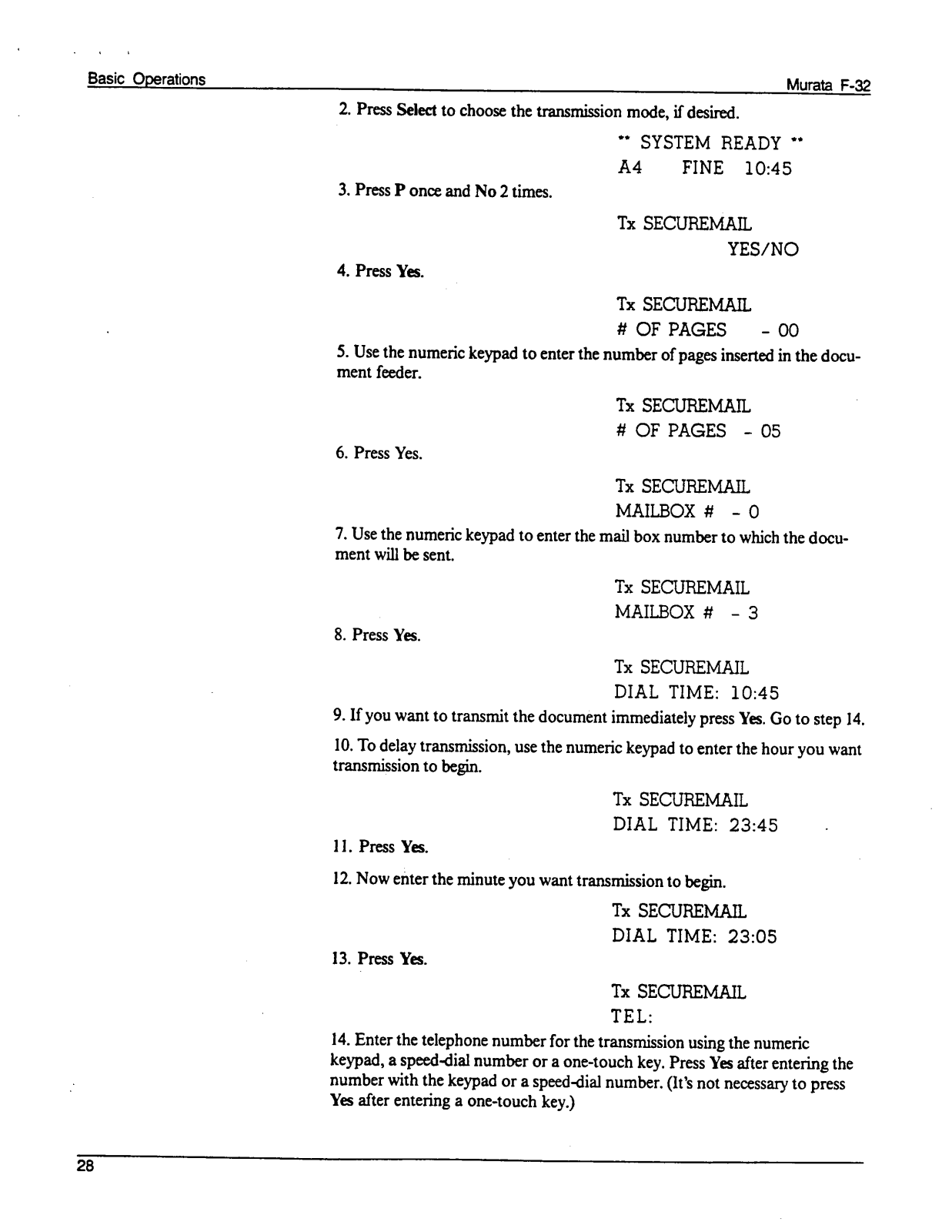 Muratec F-32 User Manual part 4