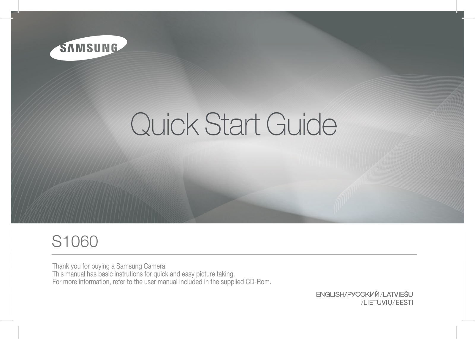 Samsung S1060 BLACK User Manual