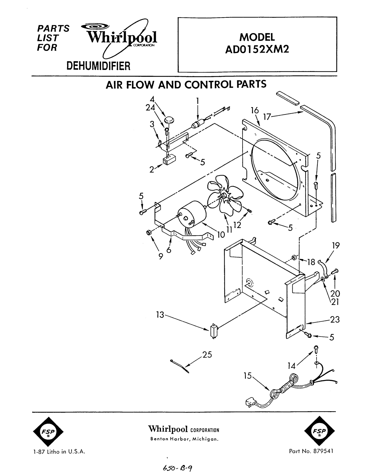 Whirlpool Ad0152xv2, Ad0152xm2 Installation Template - ManualMachine.com