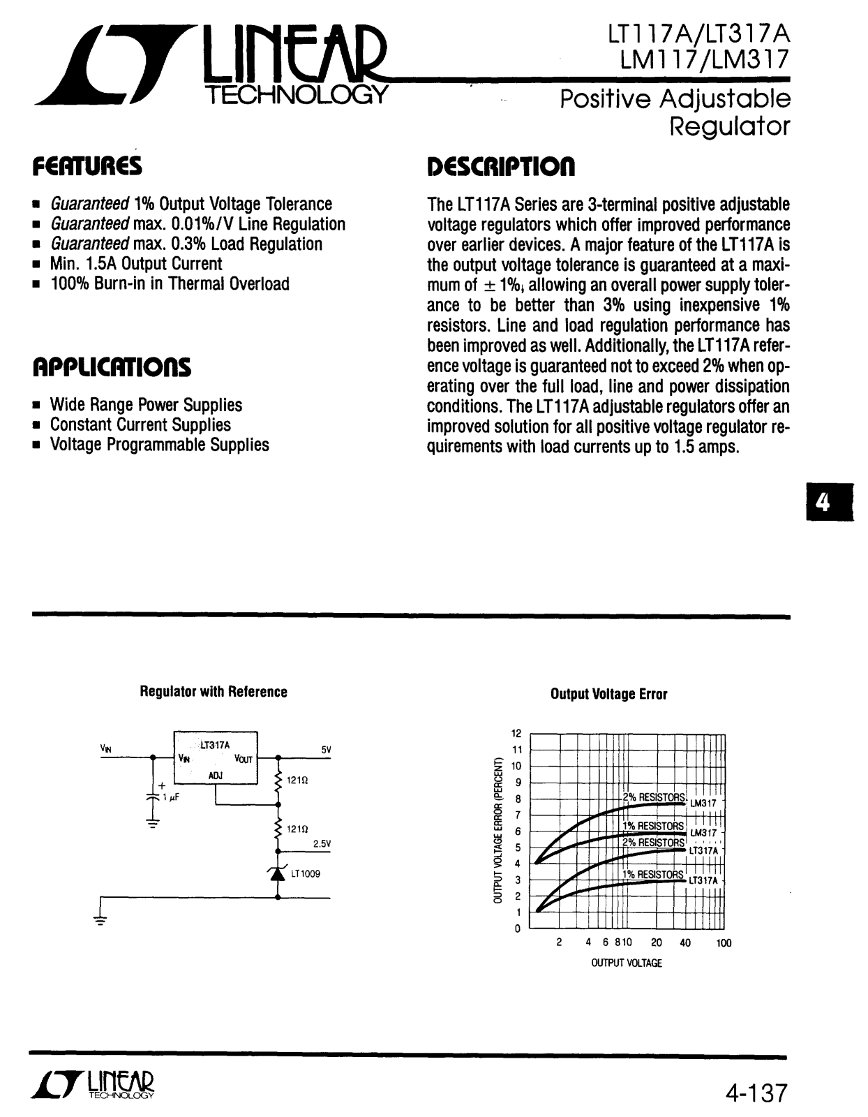 Datasheet LT117A Datasheet (Linear Technology) - ManualMachine.com