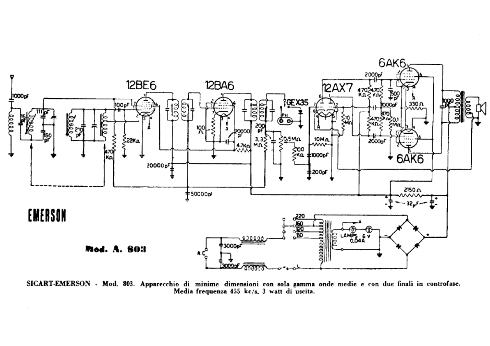 Emerson 803 schematic