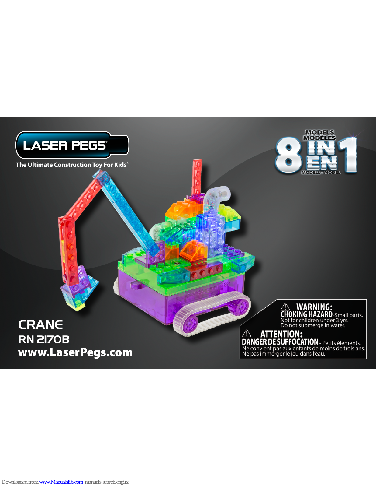 Laser Pegs Crane RN 2170B Instructions Manual