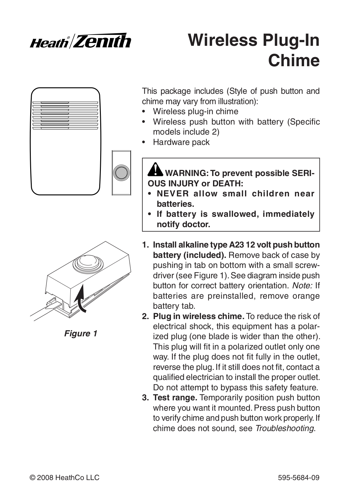 Heath Zenith 595-5684-09 User Manual